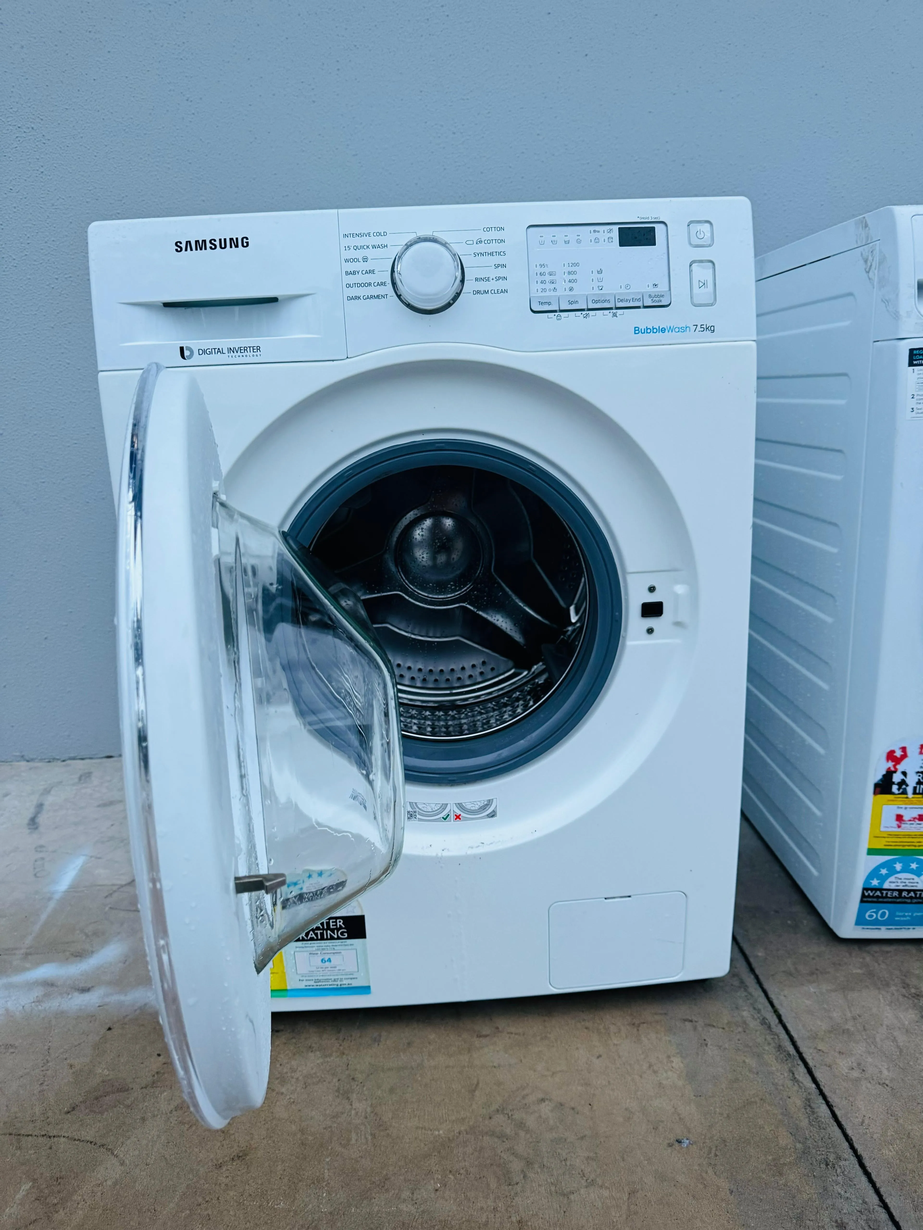 **SAMSUNG 7.5KGS FRONT LOADER WASHING MACHINE**
