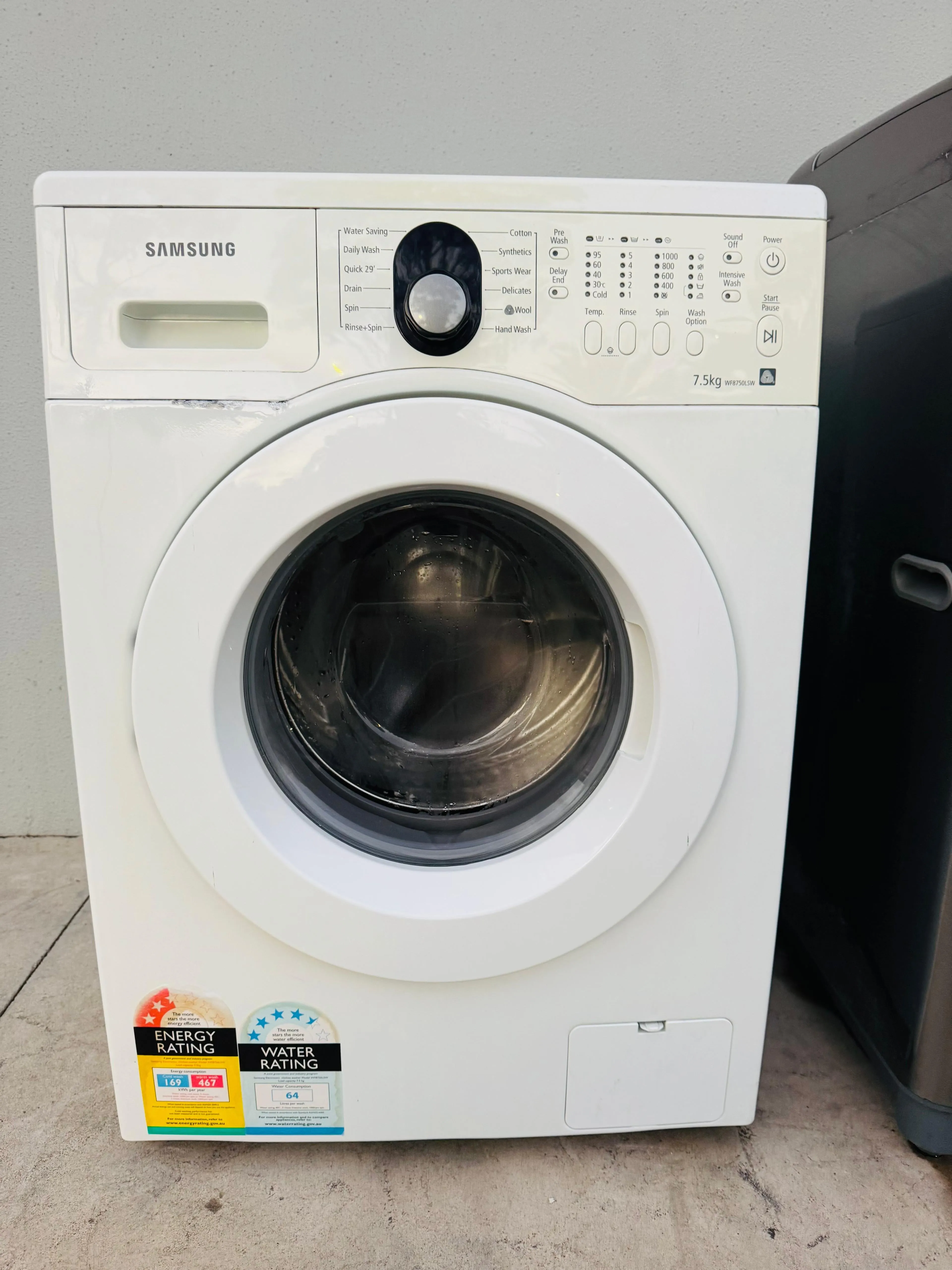 **SAMSUNG 7.5KGS FRONT LOADER WASHING MACHINE**