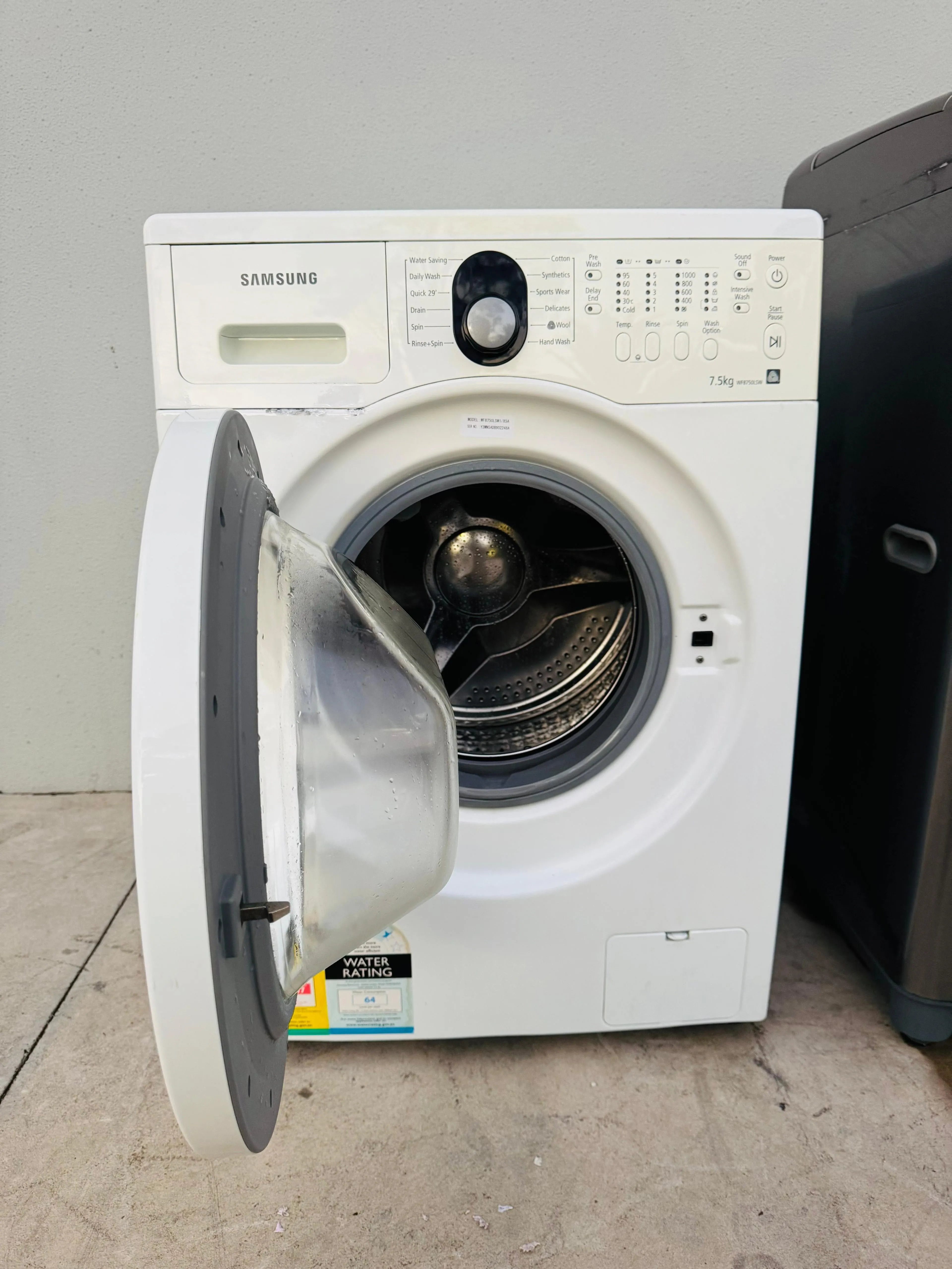 **SAMSUNG 7.5KGS FRONT LOADER WASHING MACHINE**