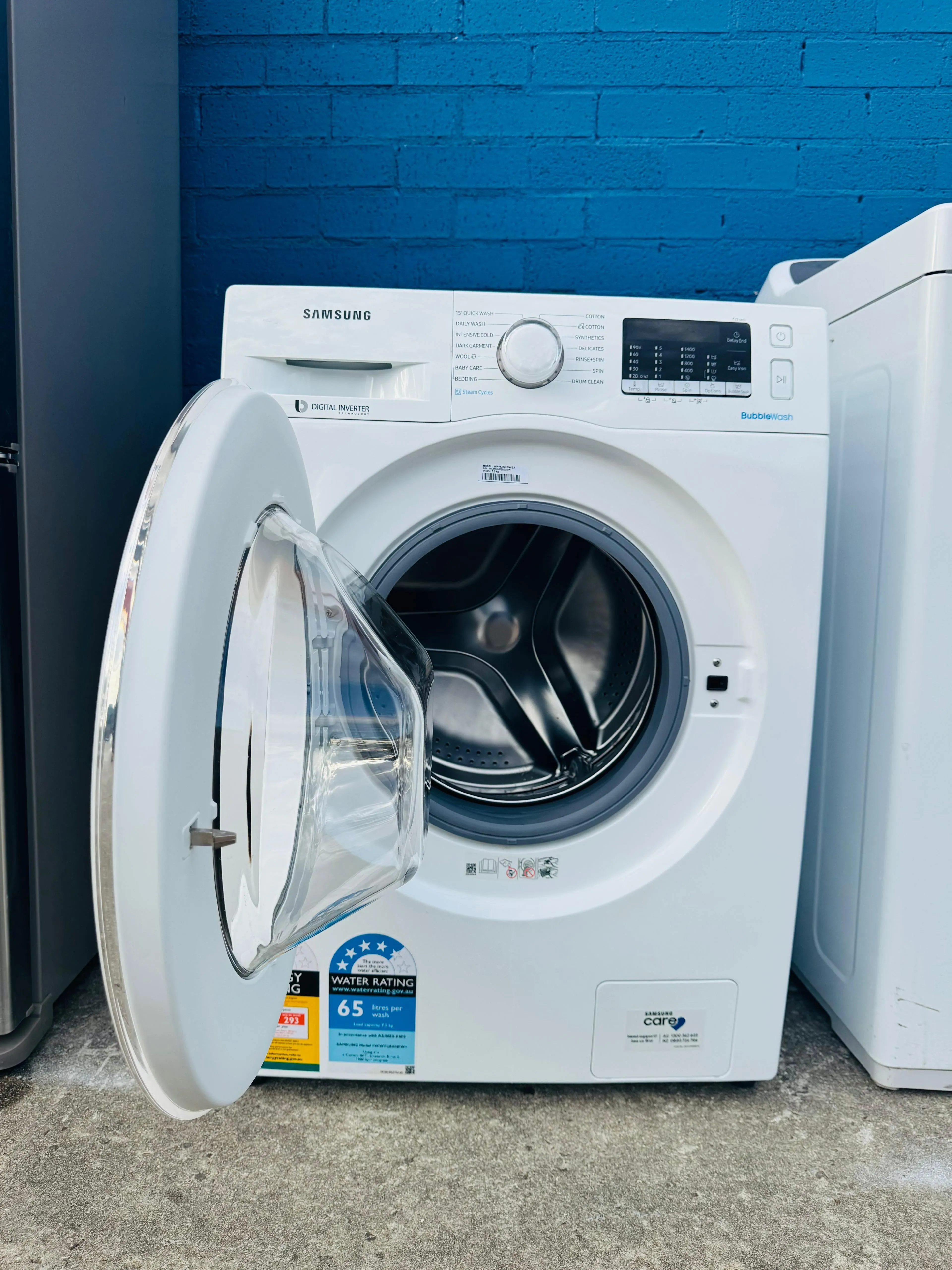**SAMSUNG 7.5KGS FRONT LOADER WASHING MACHINE**