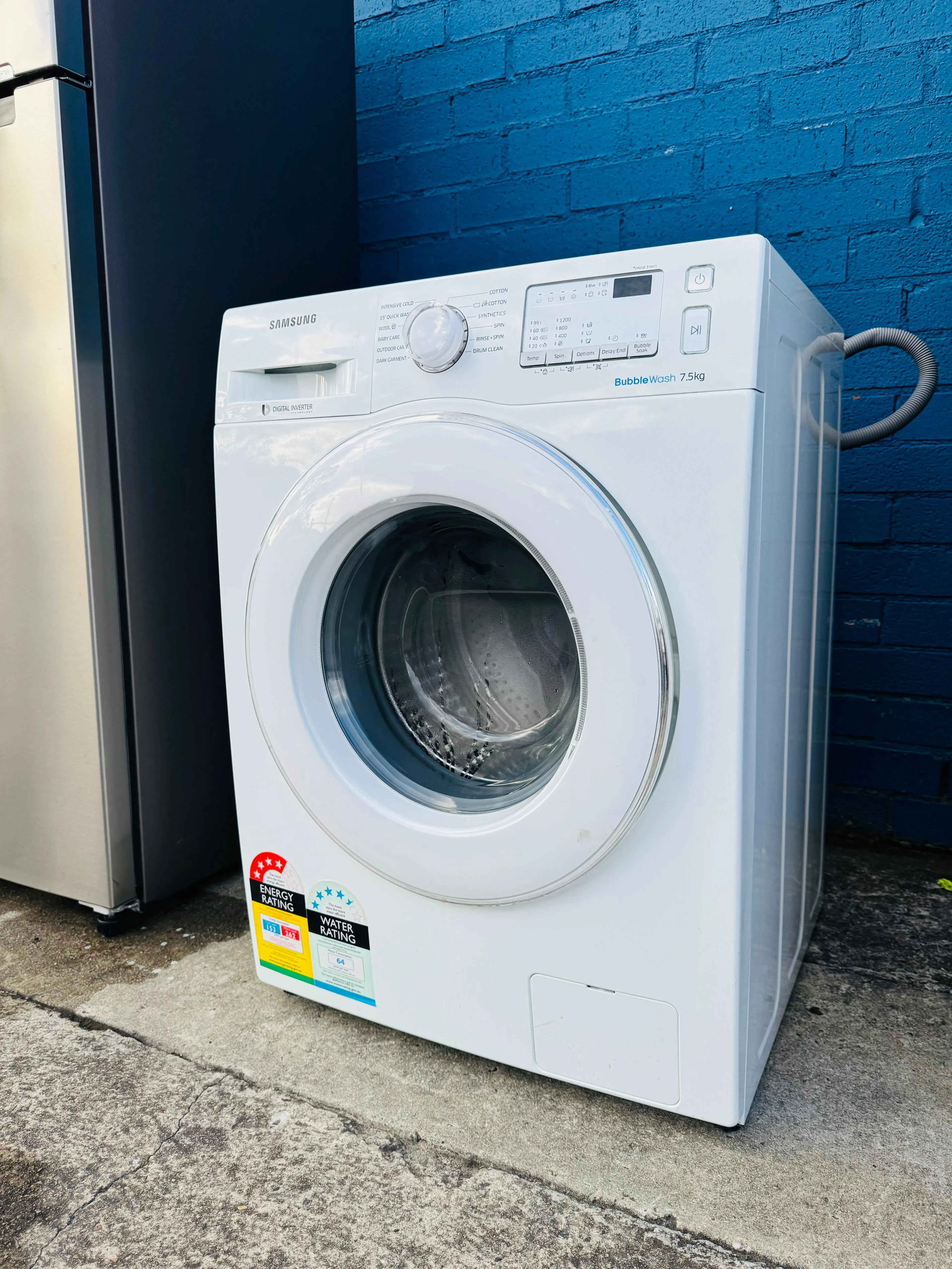 **SAMSUNG 7.5KGS FRONT LOADER WASHING MACHINE**