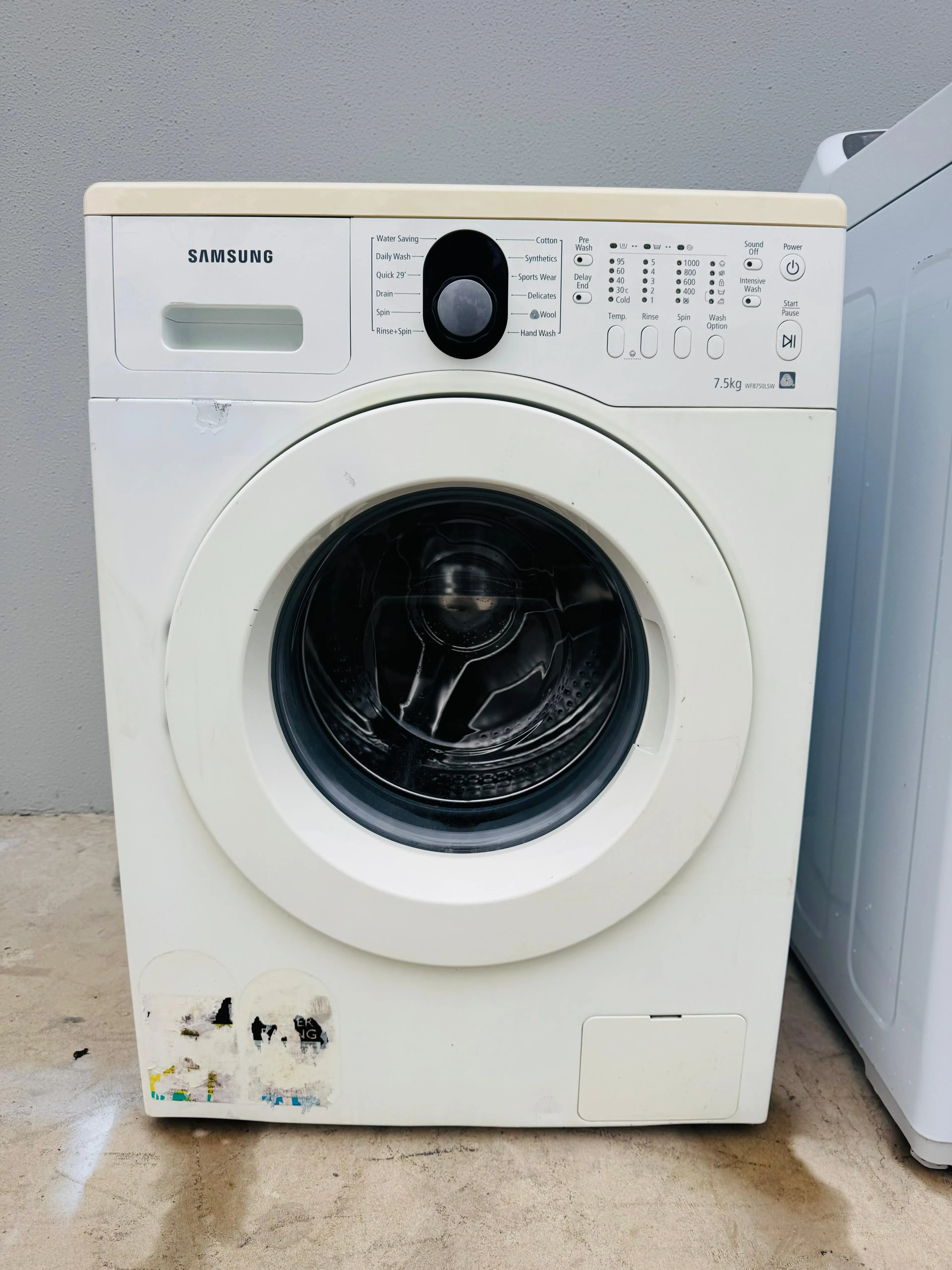 **SAMSUNG 7.5KGS FRONT LOADER WASHING MACHINE**