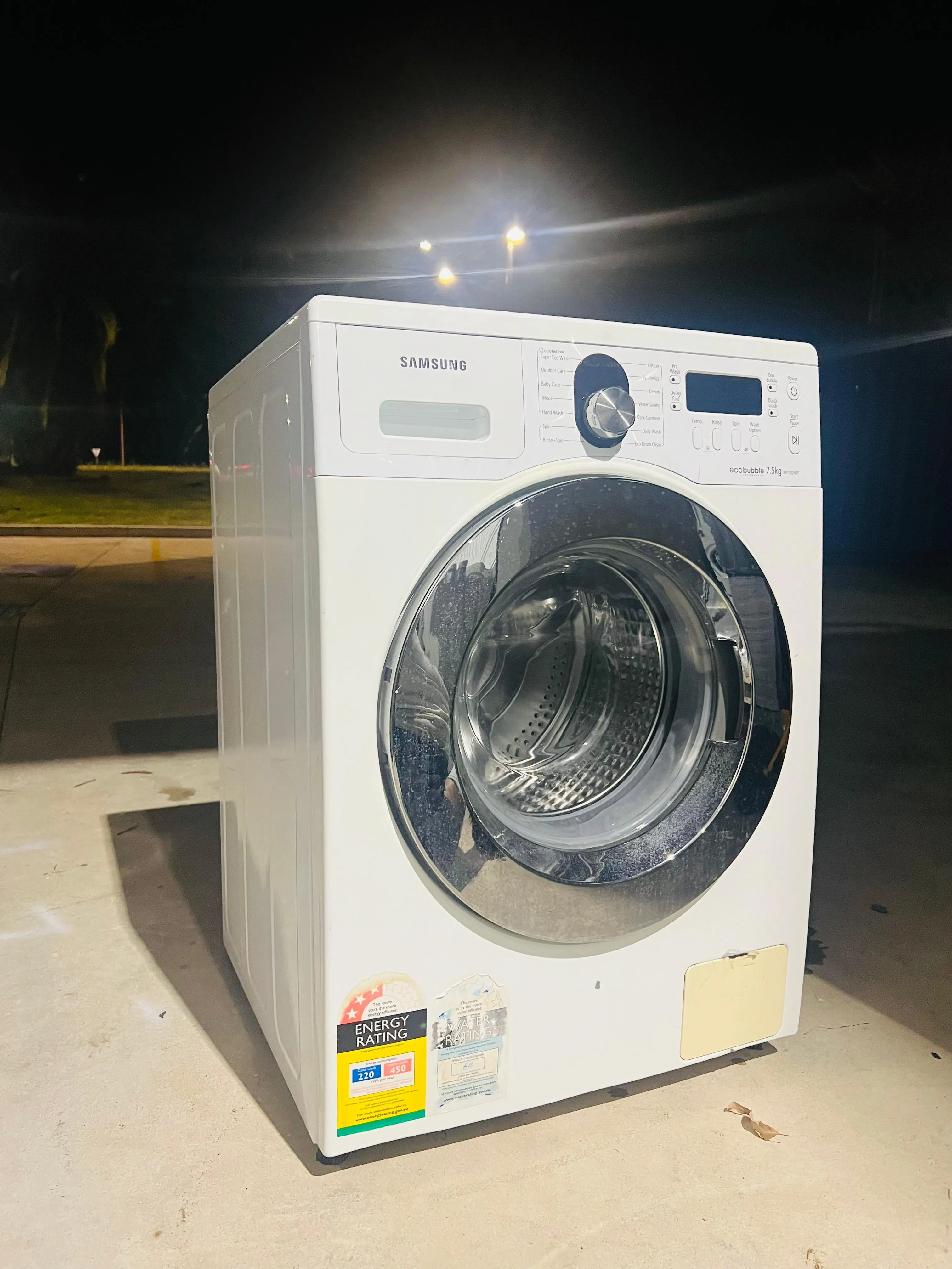 **SAMSUNG 7.5KGS FRONT LOADER WASHING MACHINE**