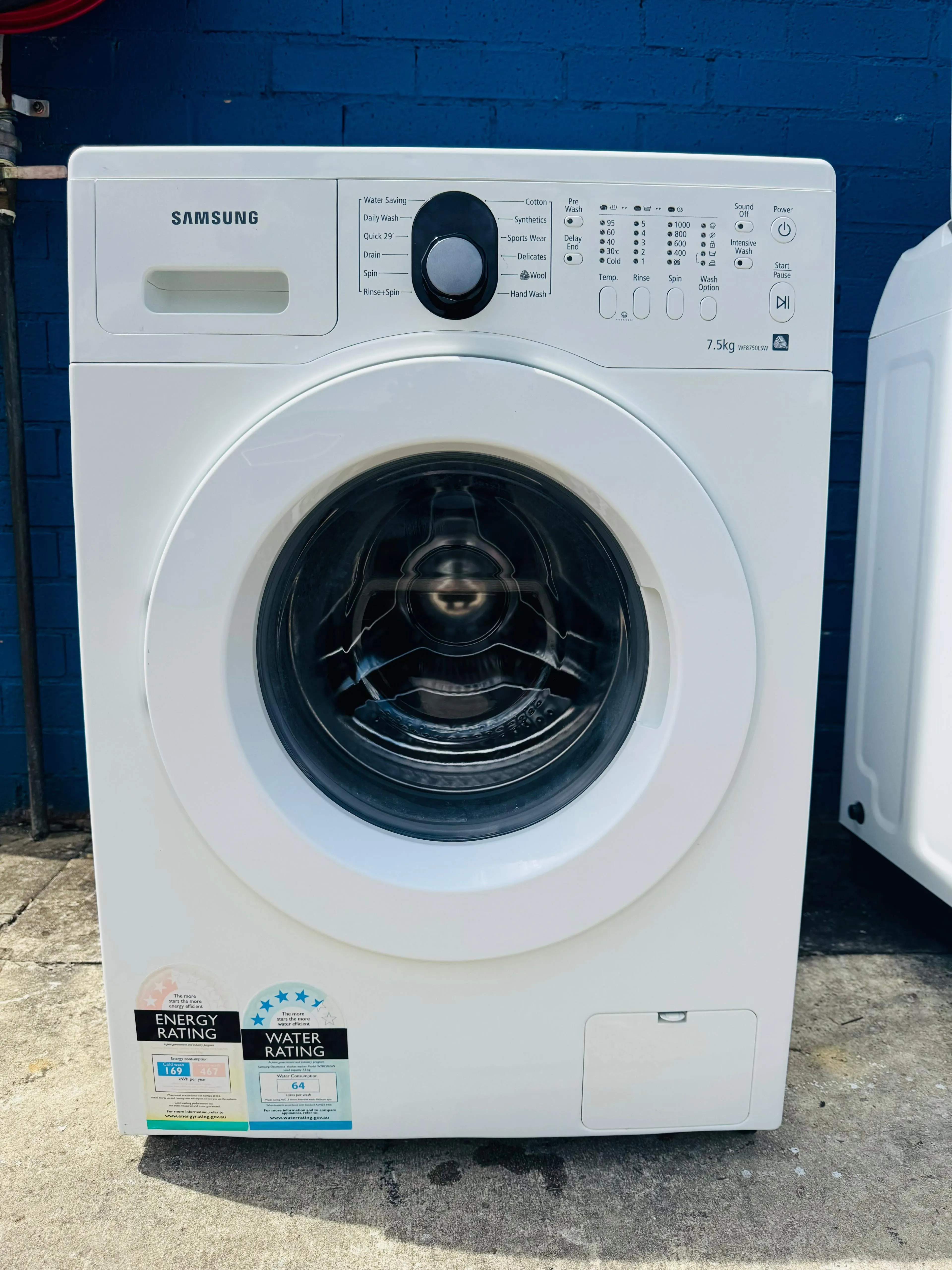 **SAMSUNG 7.5KGS FRONT LOADER WASHING MACHINE**