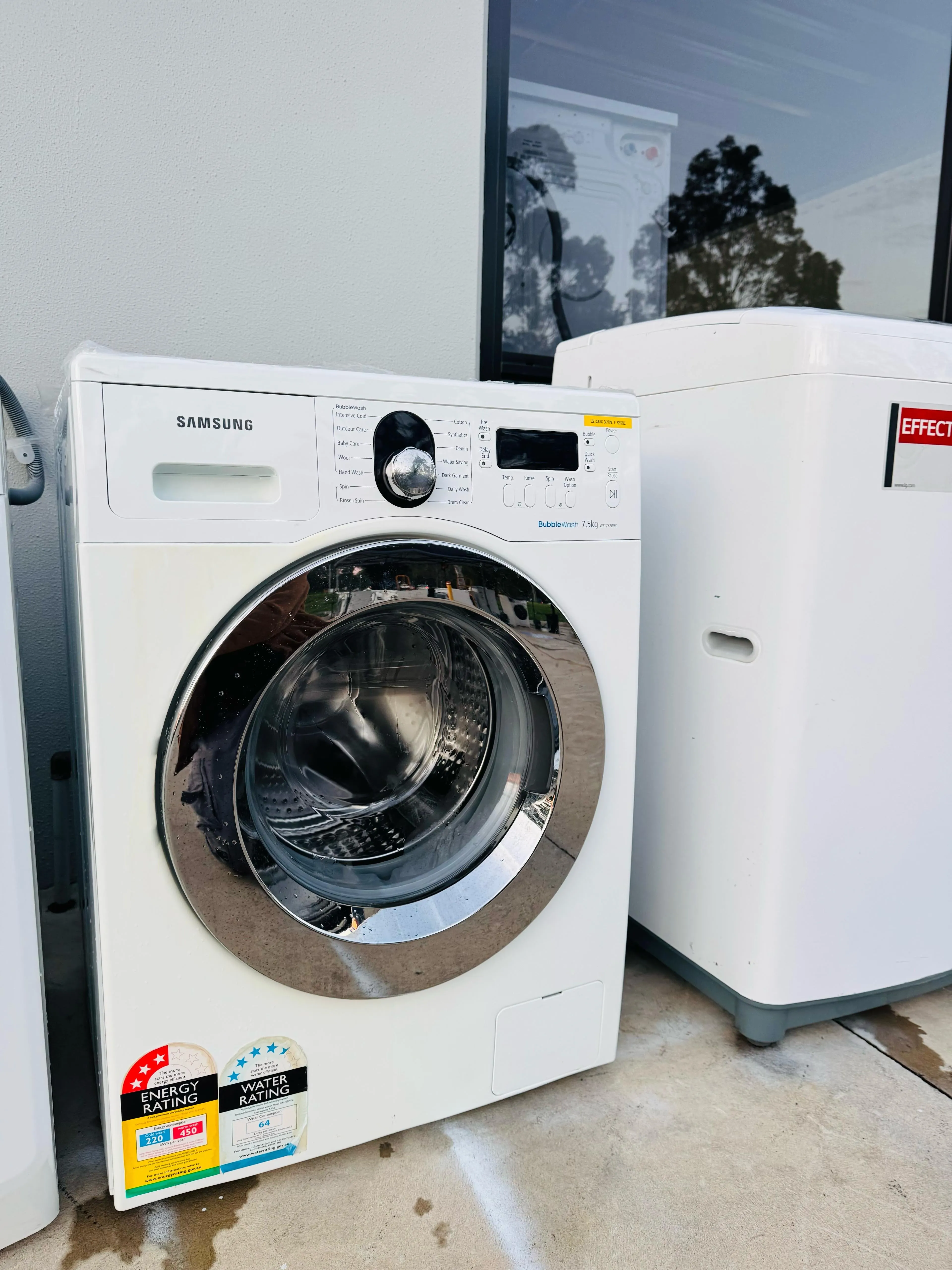**SAMSUNG 7.5KGS FRONT LOADER WASHING MACHINE**