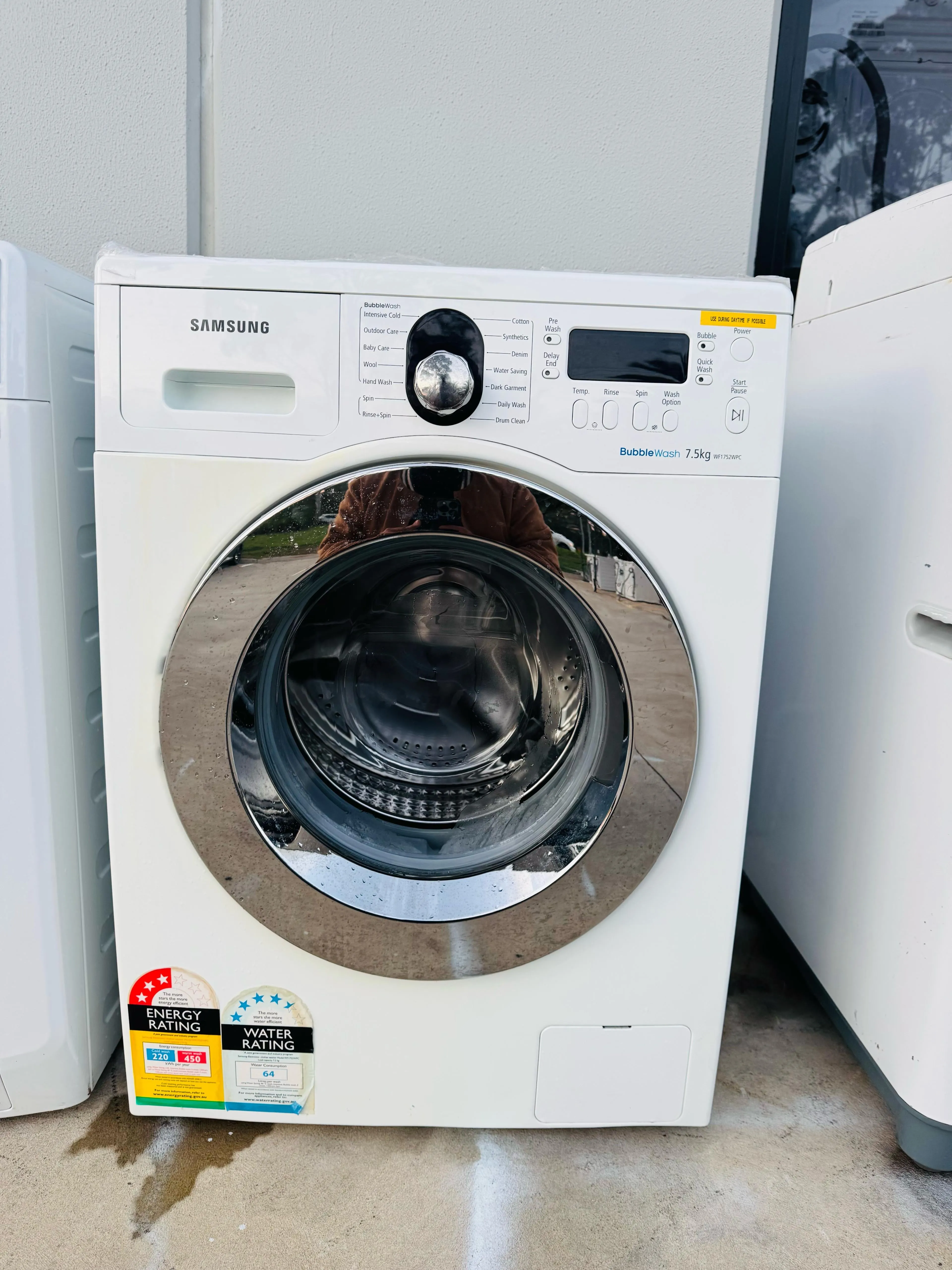 **SAMSUNG 7.5KGS FRONT LOADER WASHING MACHINE**