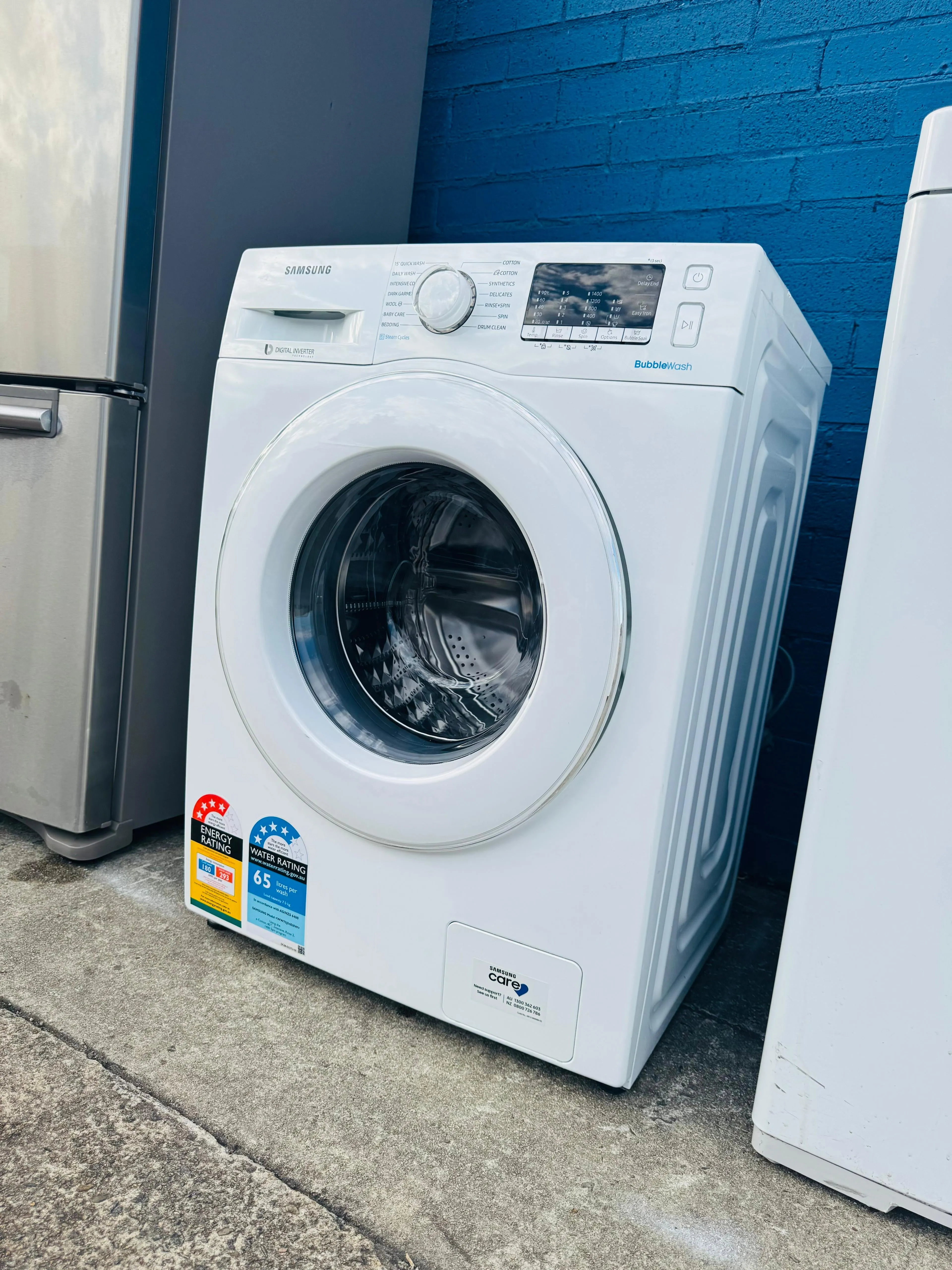 **SAMSUNG 7.5KGS FRONT LOADER WASHING MACHINE**