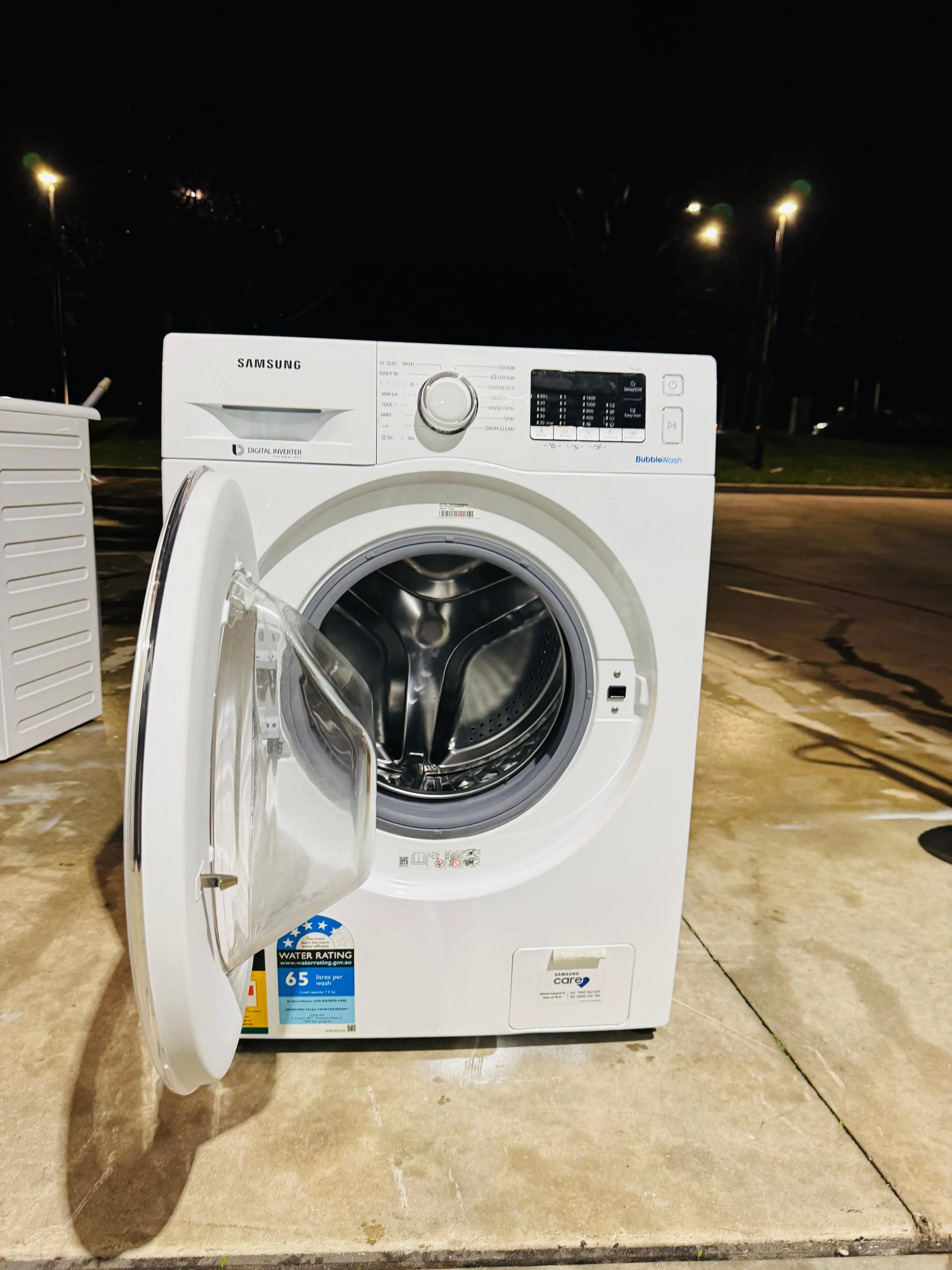 **SAMSUNG 7.5KGS FRONT LOADER WASHING MACHINE**