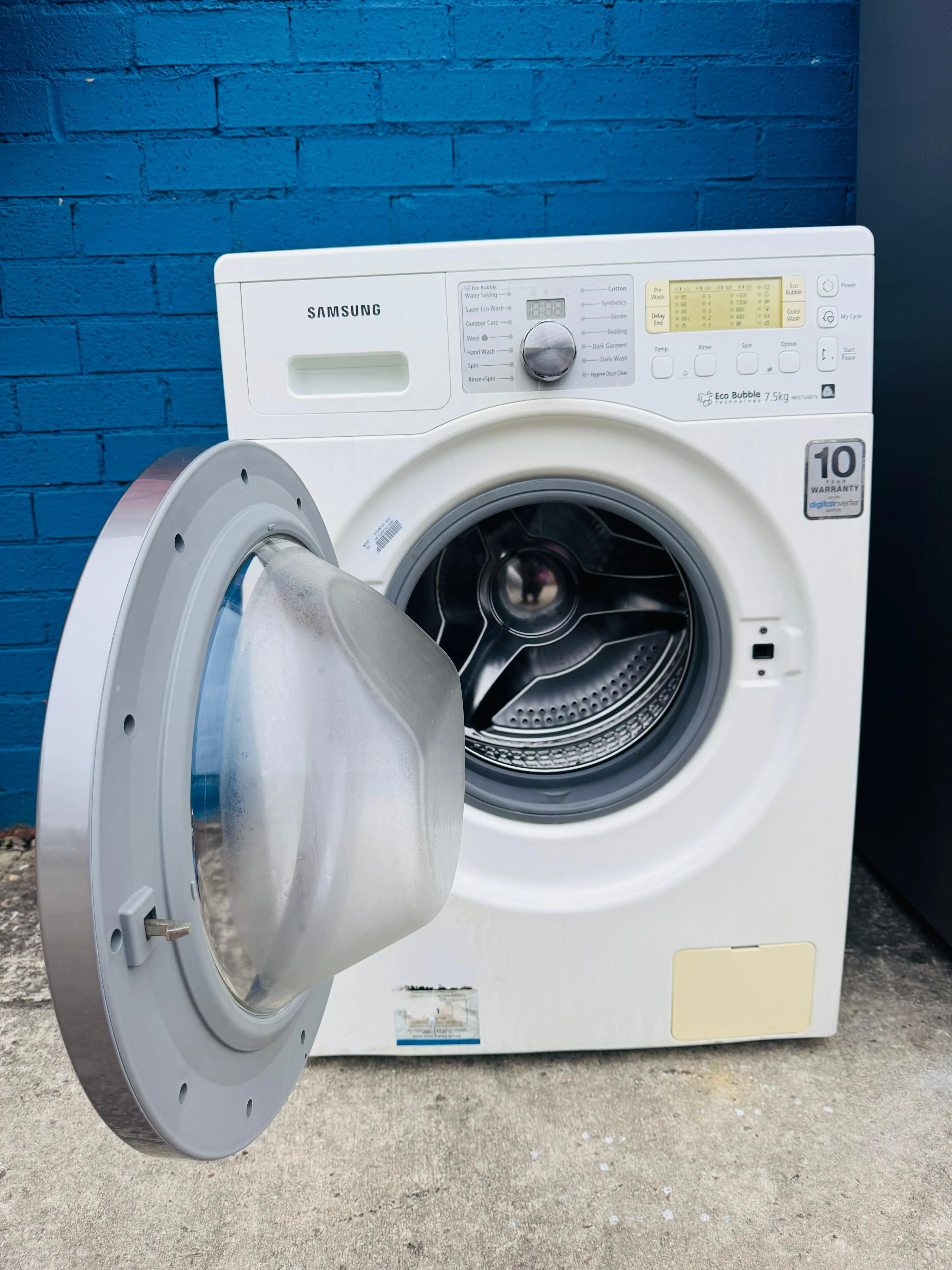**SAMSUNG 7.5KGS FRONT LOADER WASHING MACHINE**