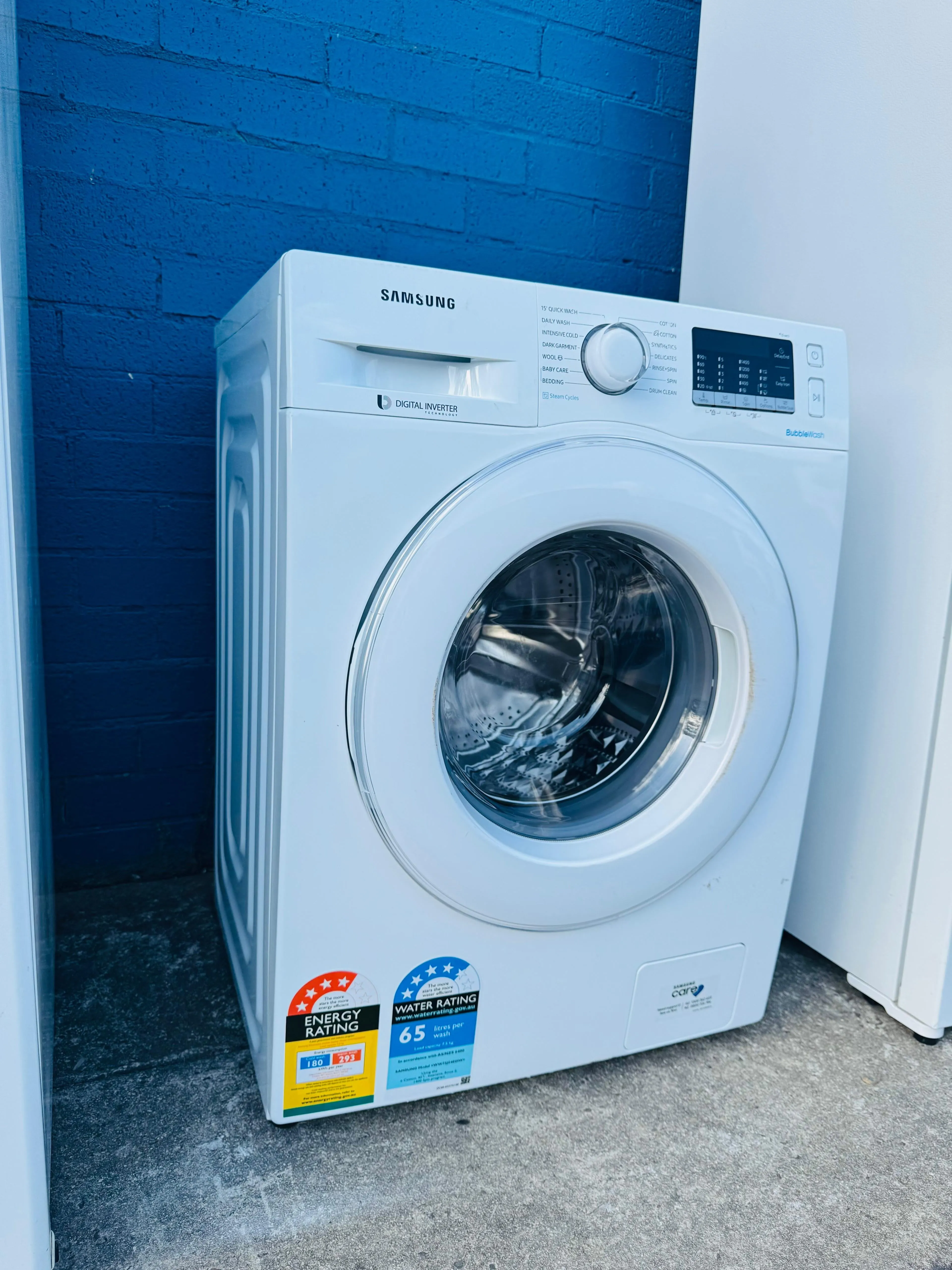 **SAMSUNG 7.5KGS FRONT LOADER WASHING MACHINE**