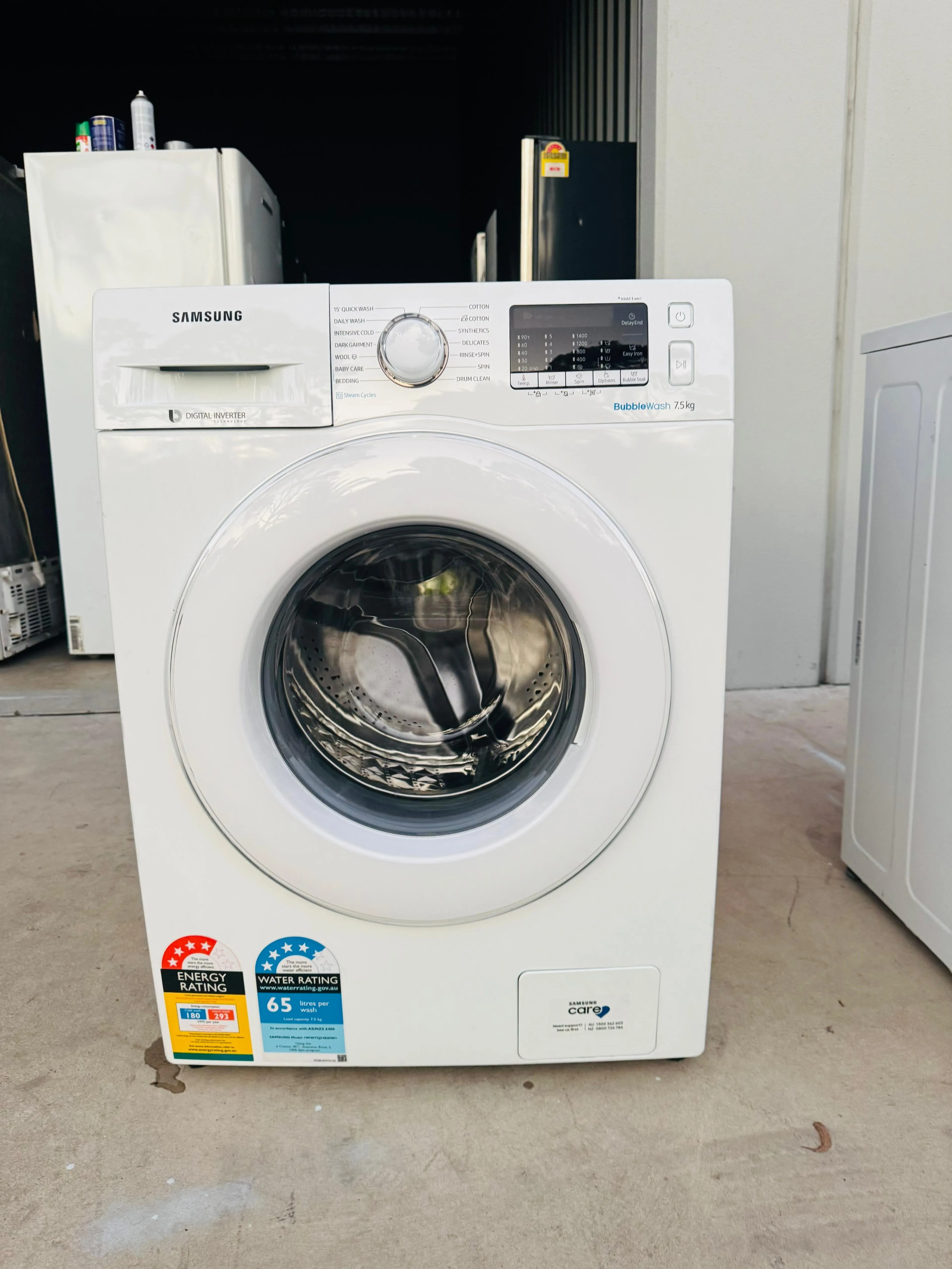 **SAMSUNG 7.5KGS FRONT LOADER WASHING MACHINE**