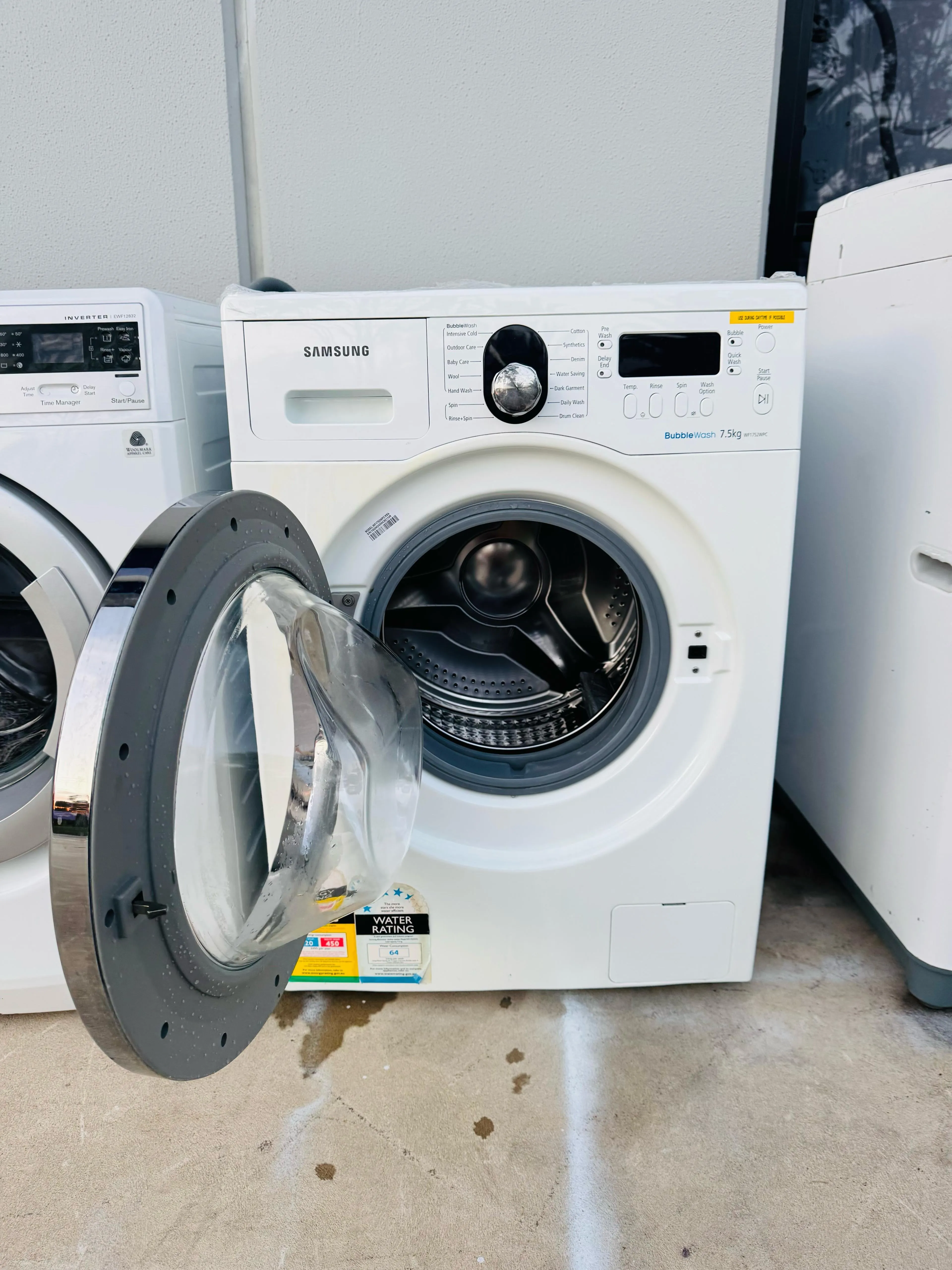 **SAMSUNG 7.5KGS FRONT LOADER WASHING MACHINE**