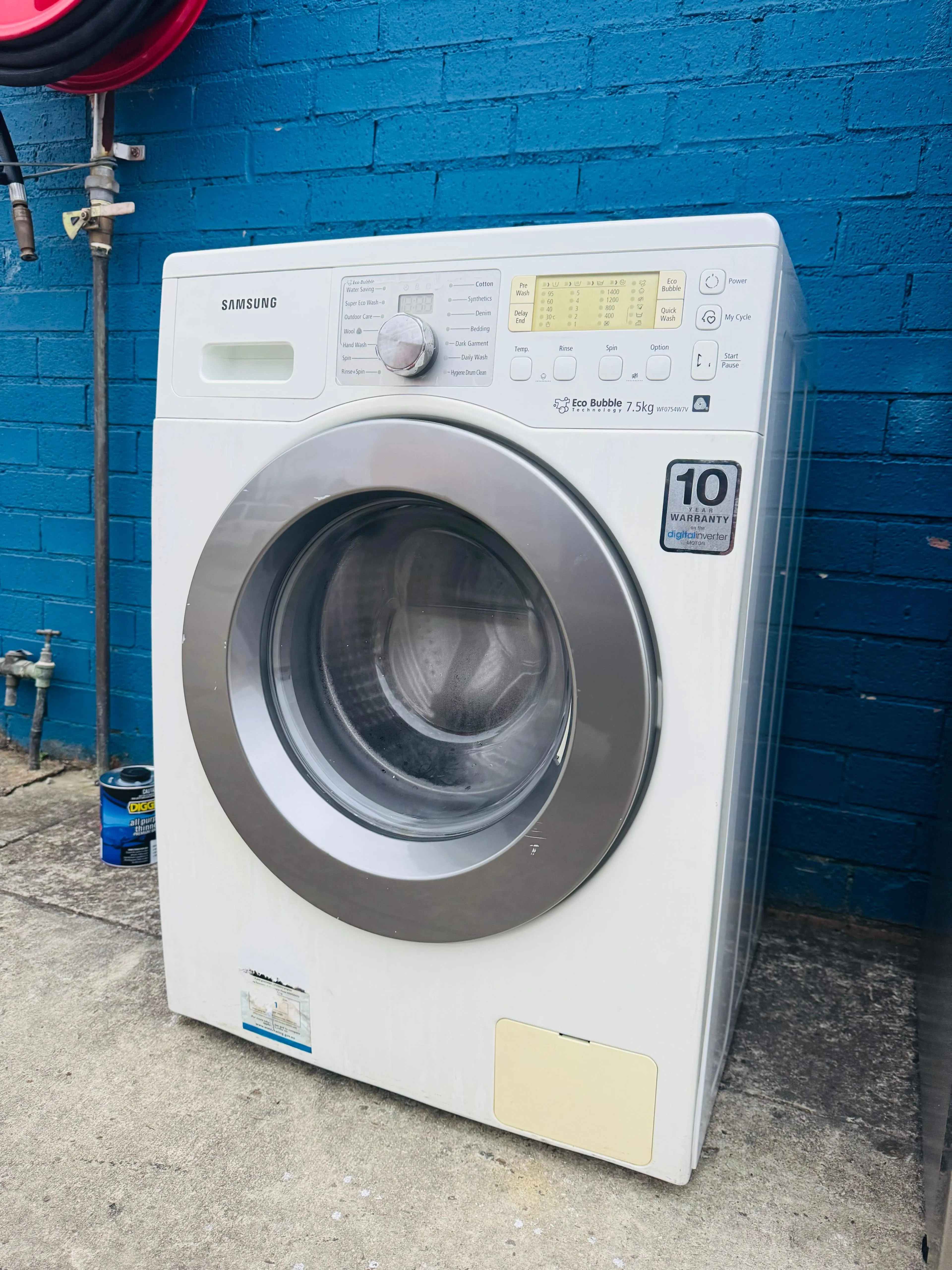 **SAMSUNG 7.5KGS FRONT LOADER WASHING MACHINE**
