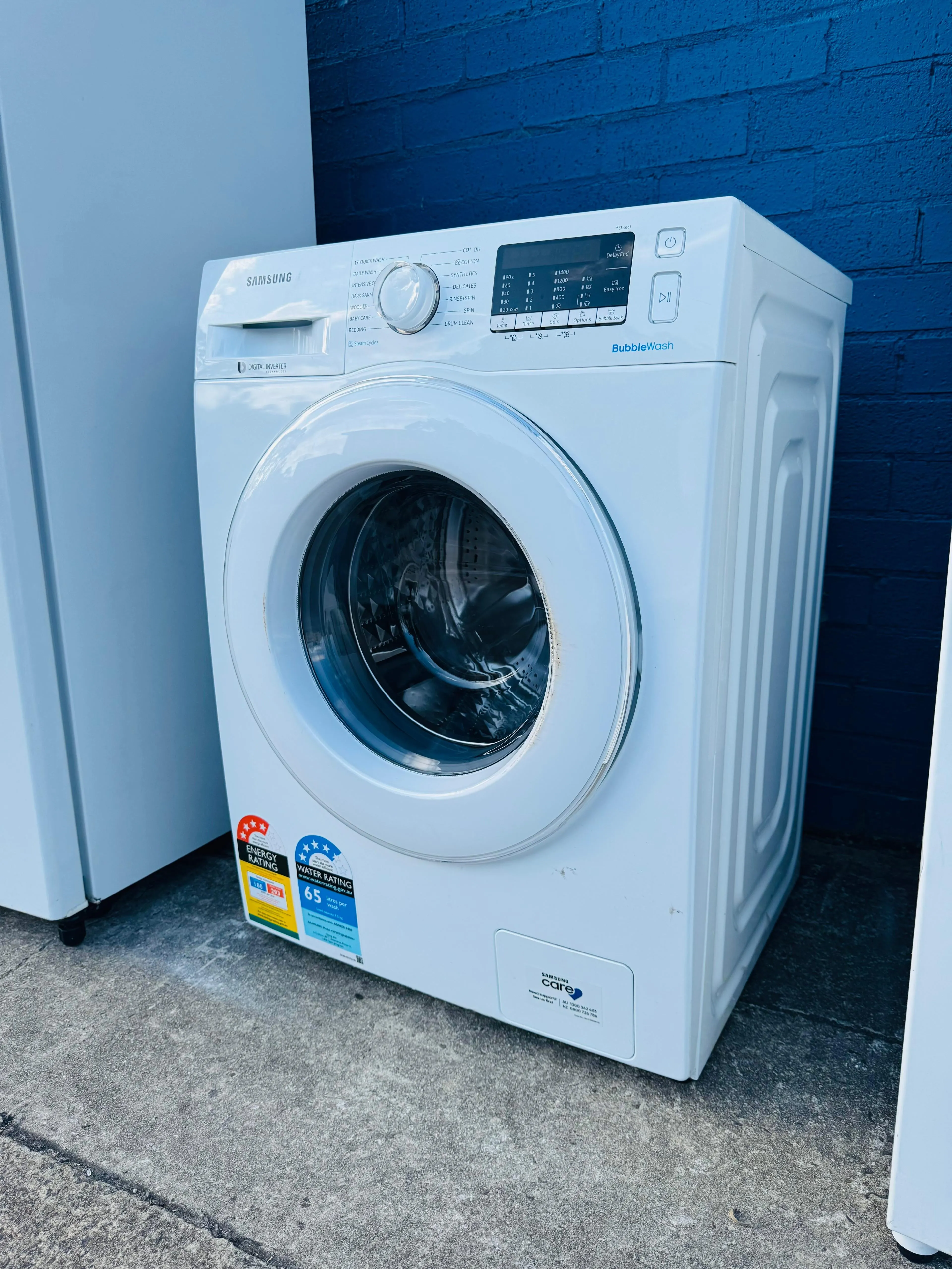 **SAMSUNG 7.5KGS FRONT LOADER WASHING MACHINE**