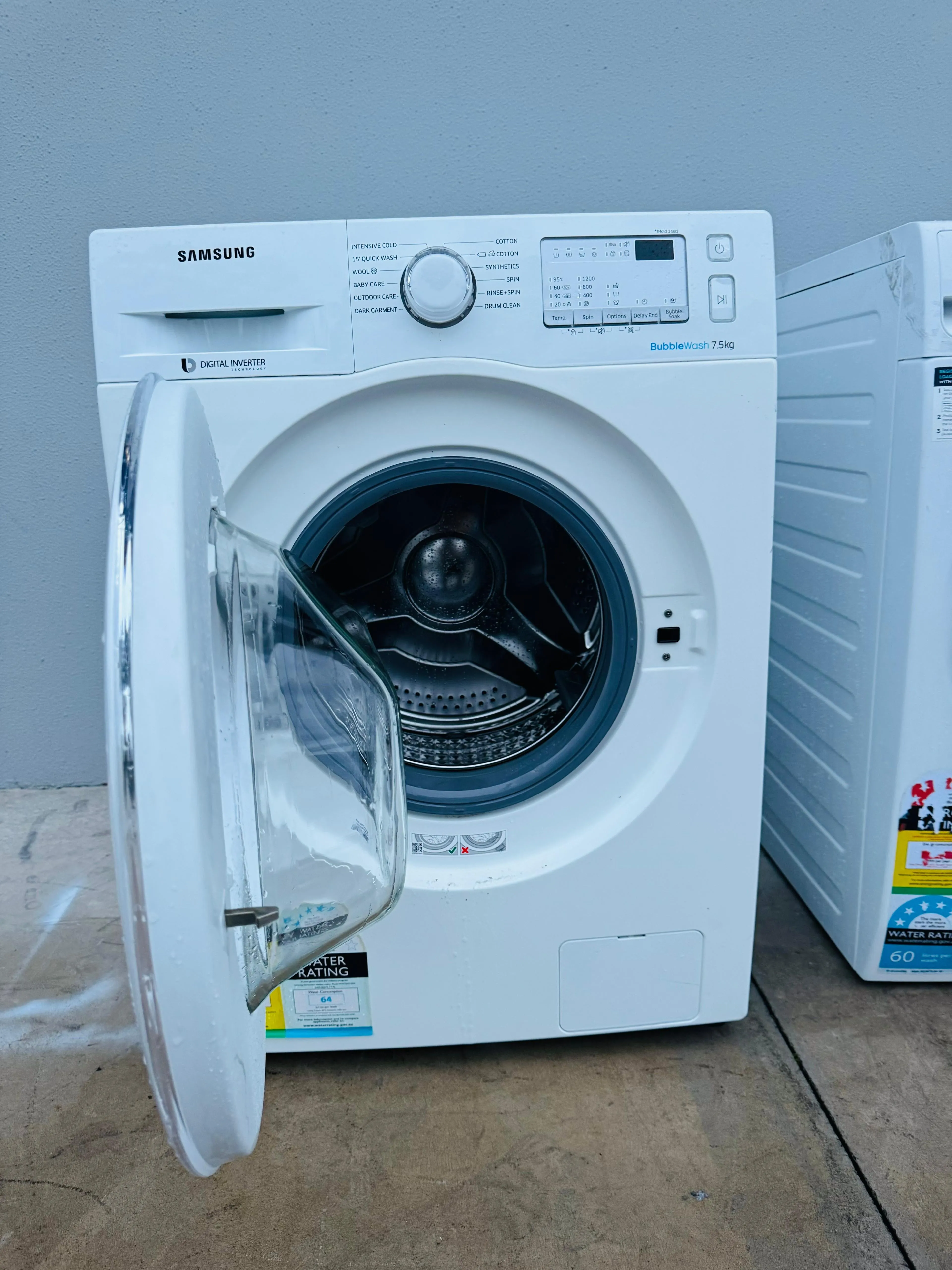 **SAMSUNG 7.5KGS FRONT LOADER WASHING MACHINE**
