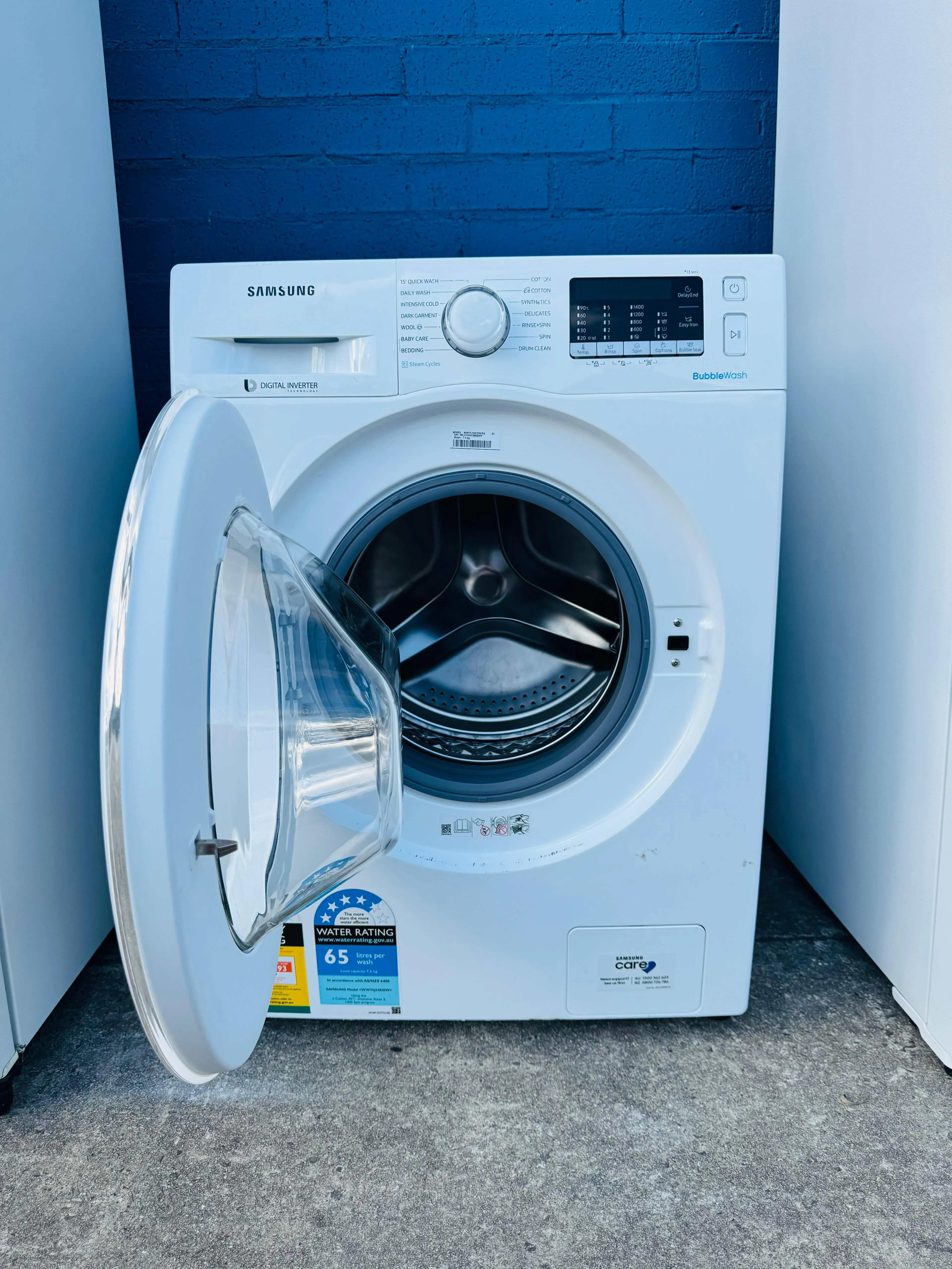 **SAMSUNG 7.5KGS FRONT LOADER WASHING MACHINE**