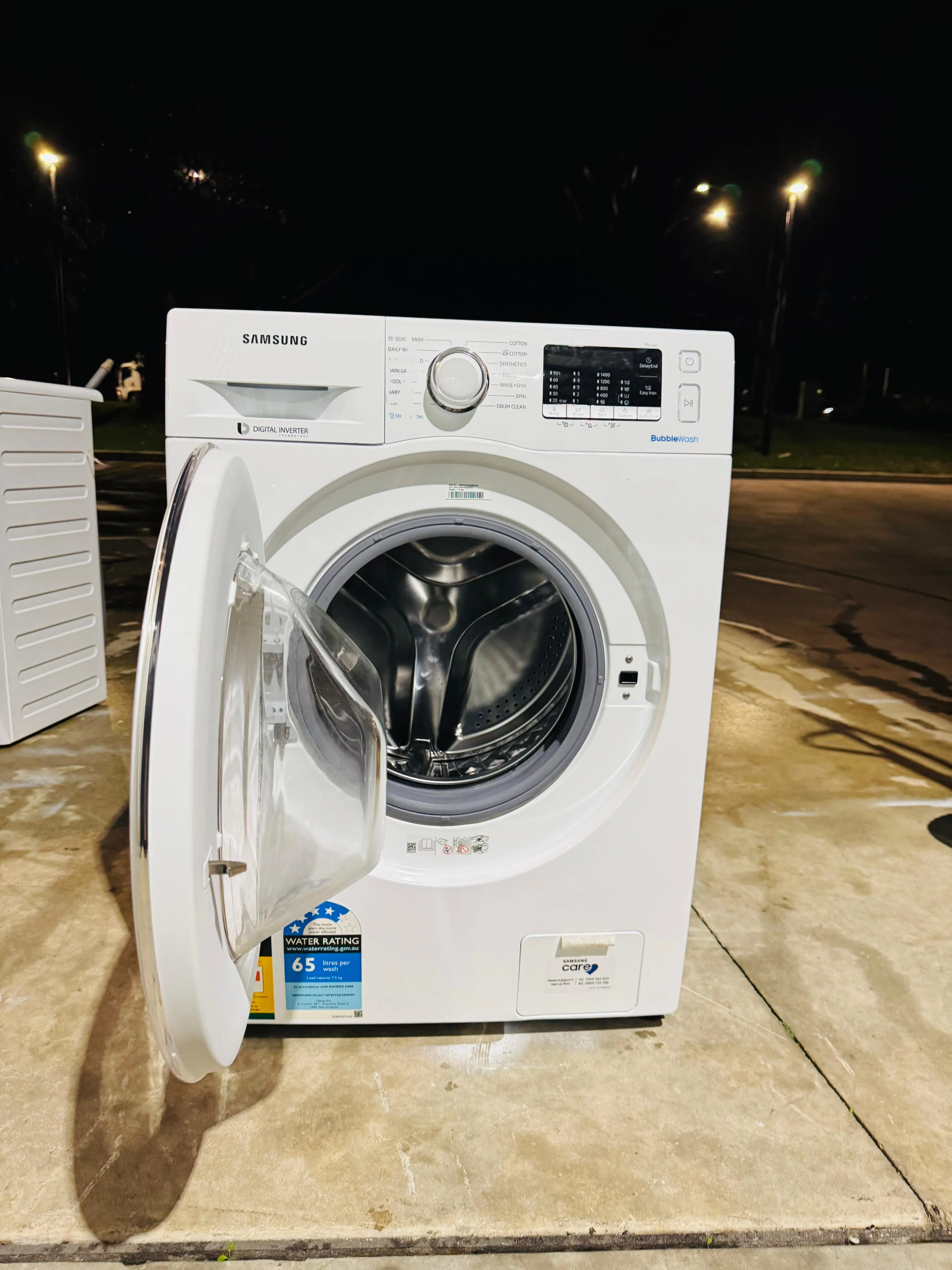 **SAMSUNG 7.5KGS FRONT LOADER WASHING MACHINE**