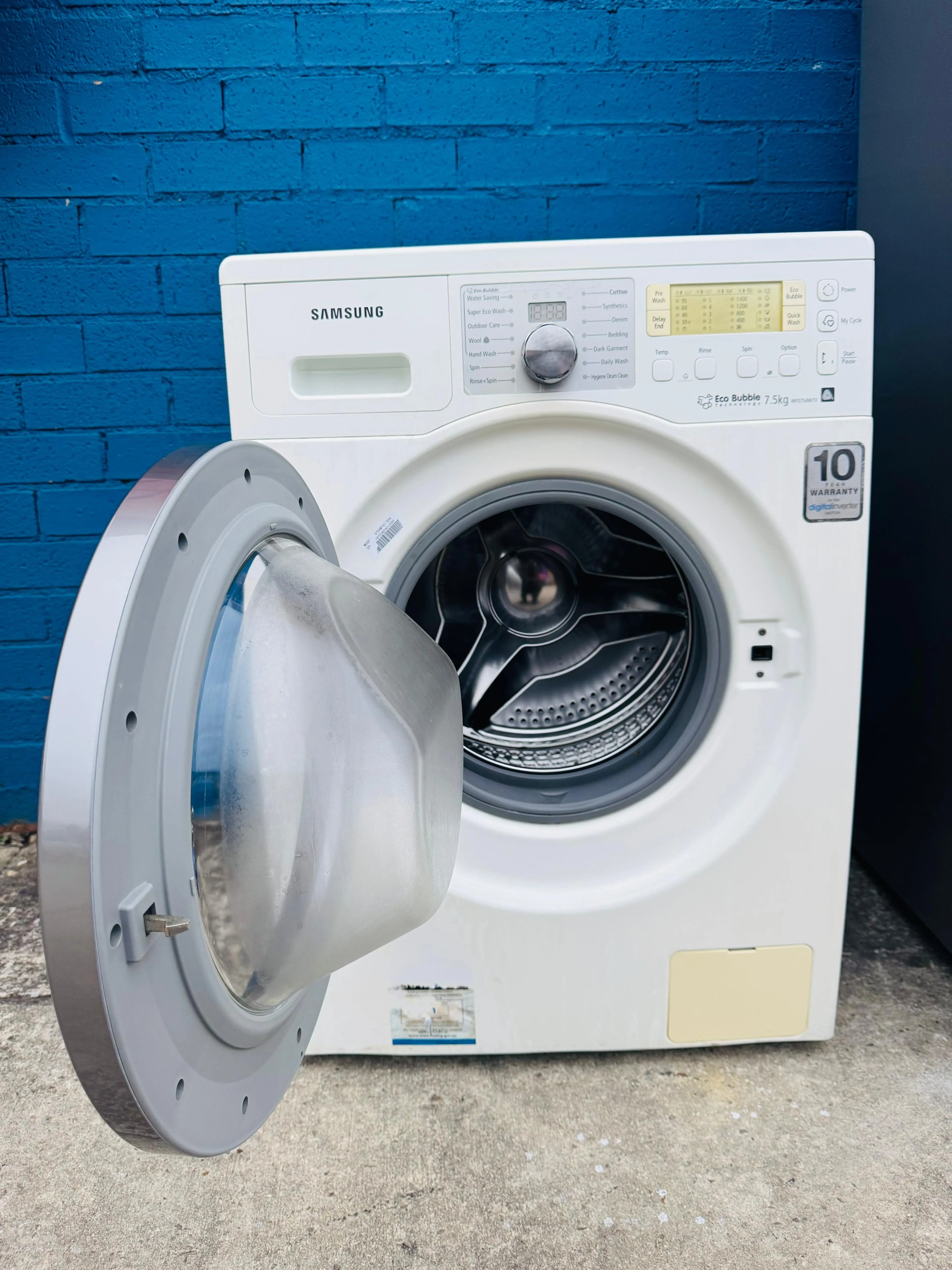 **SAMSUNG 7.5KGS FRONT LOADER WASHING MACHINE**
