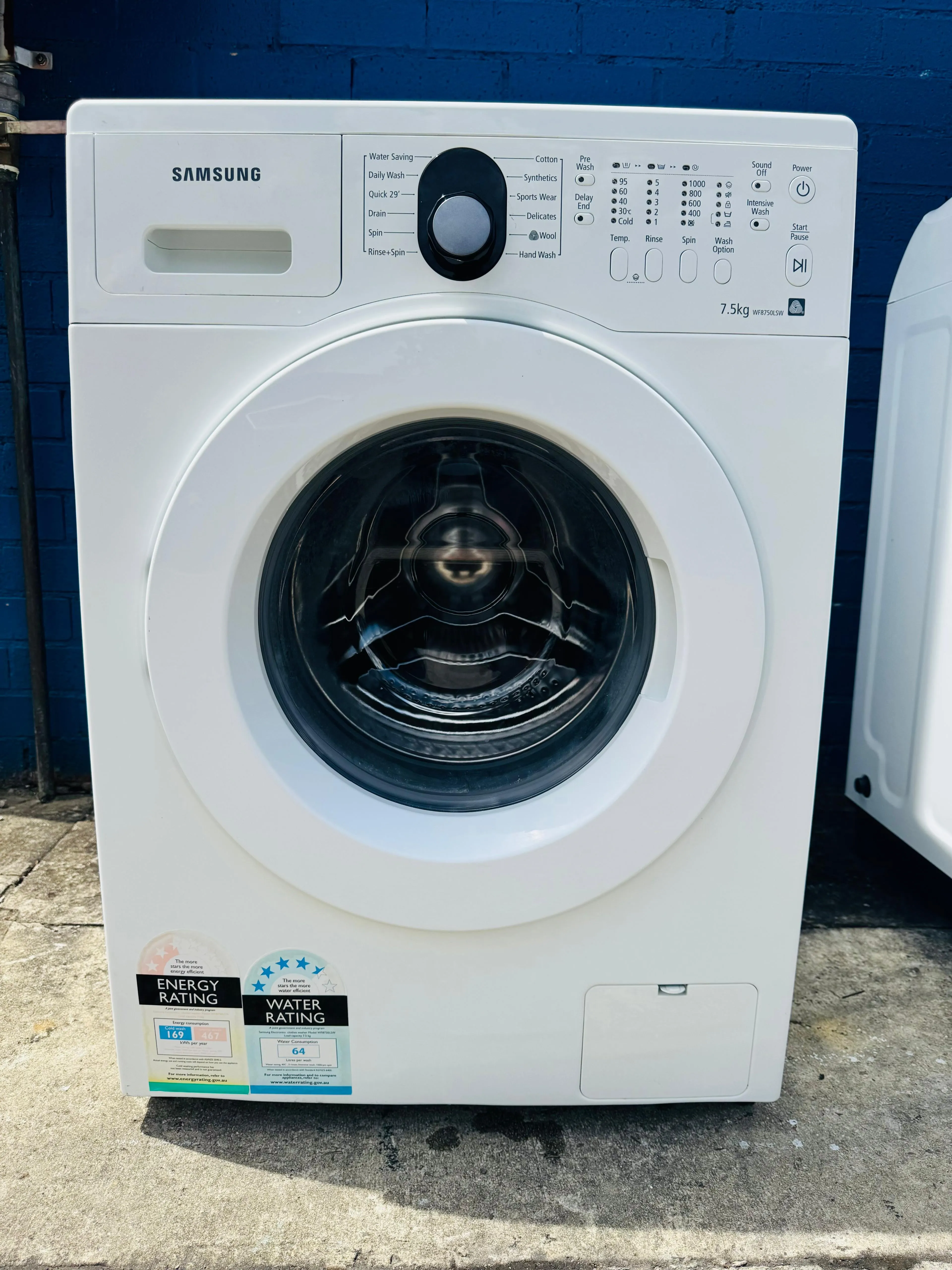 **SAMSUNG 7.5KGS FRONT LOADER WASHING MACHINE**