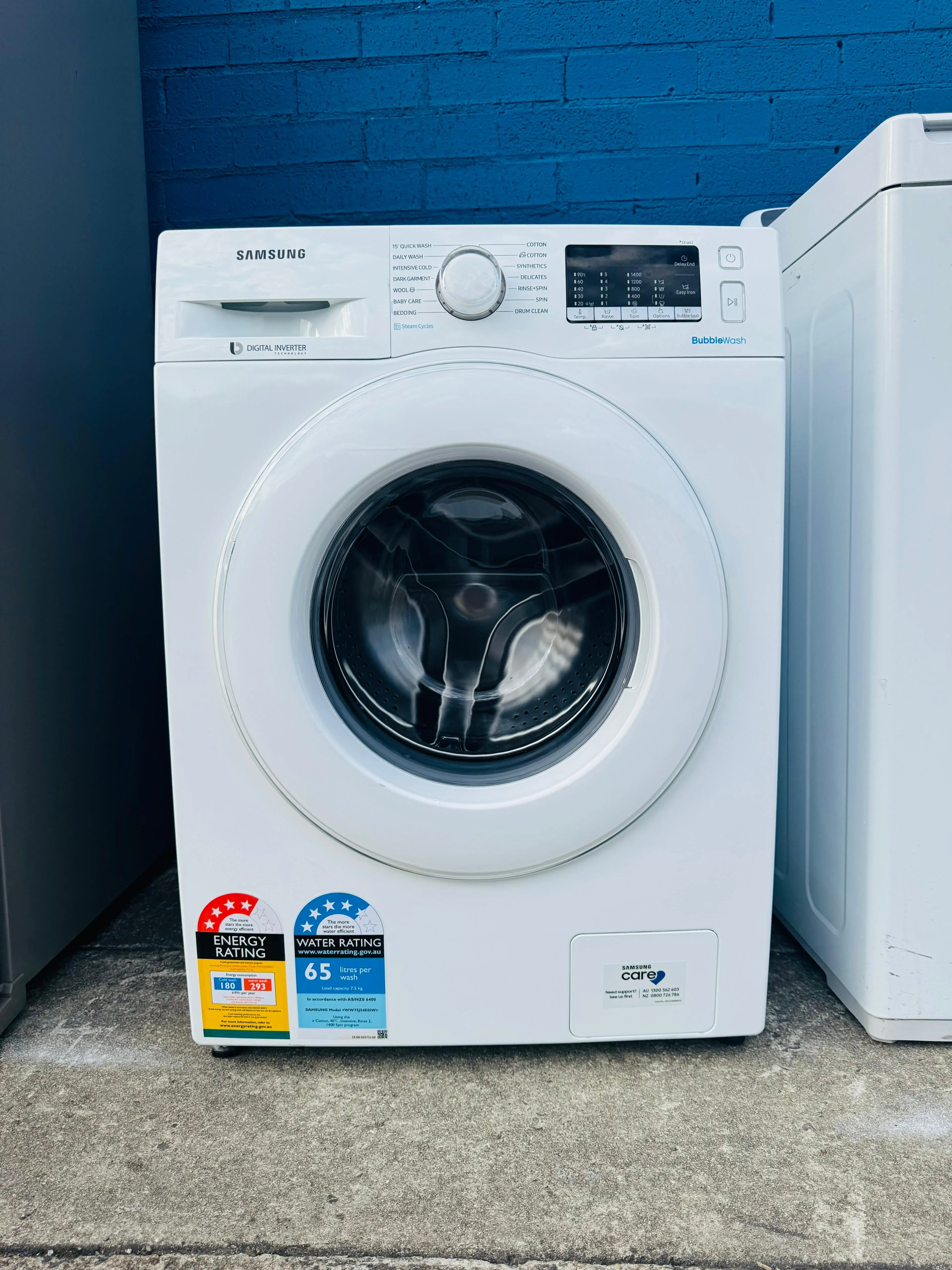 **SAMSUNG 7.5KGS FRONT LOADER WASHING MACHINE**