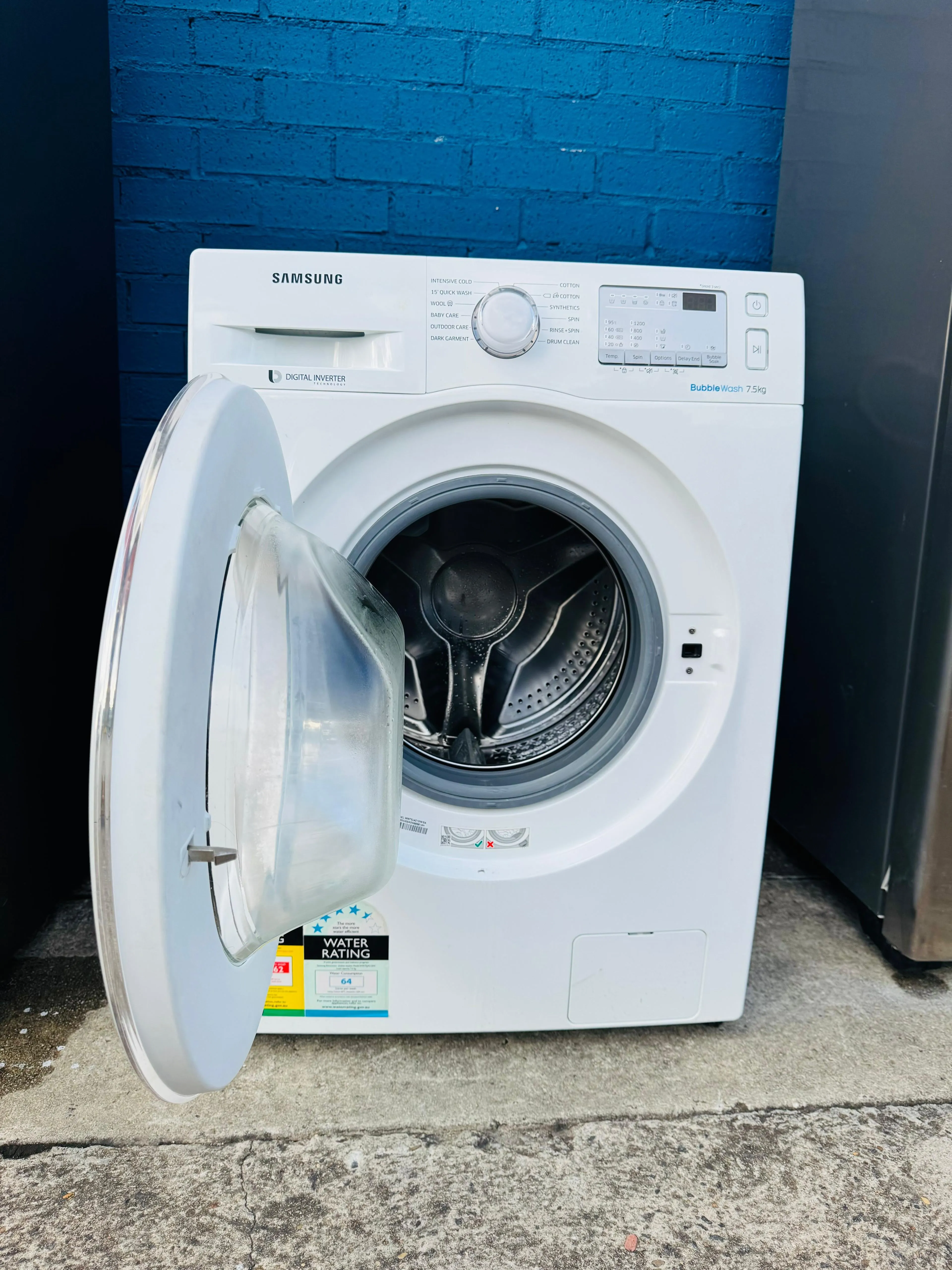 **SAMSUNG 7.5KGS FRONT LOADER WASHING MACHINE**