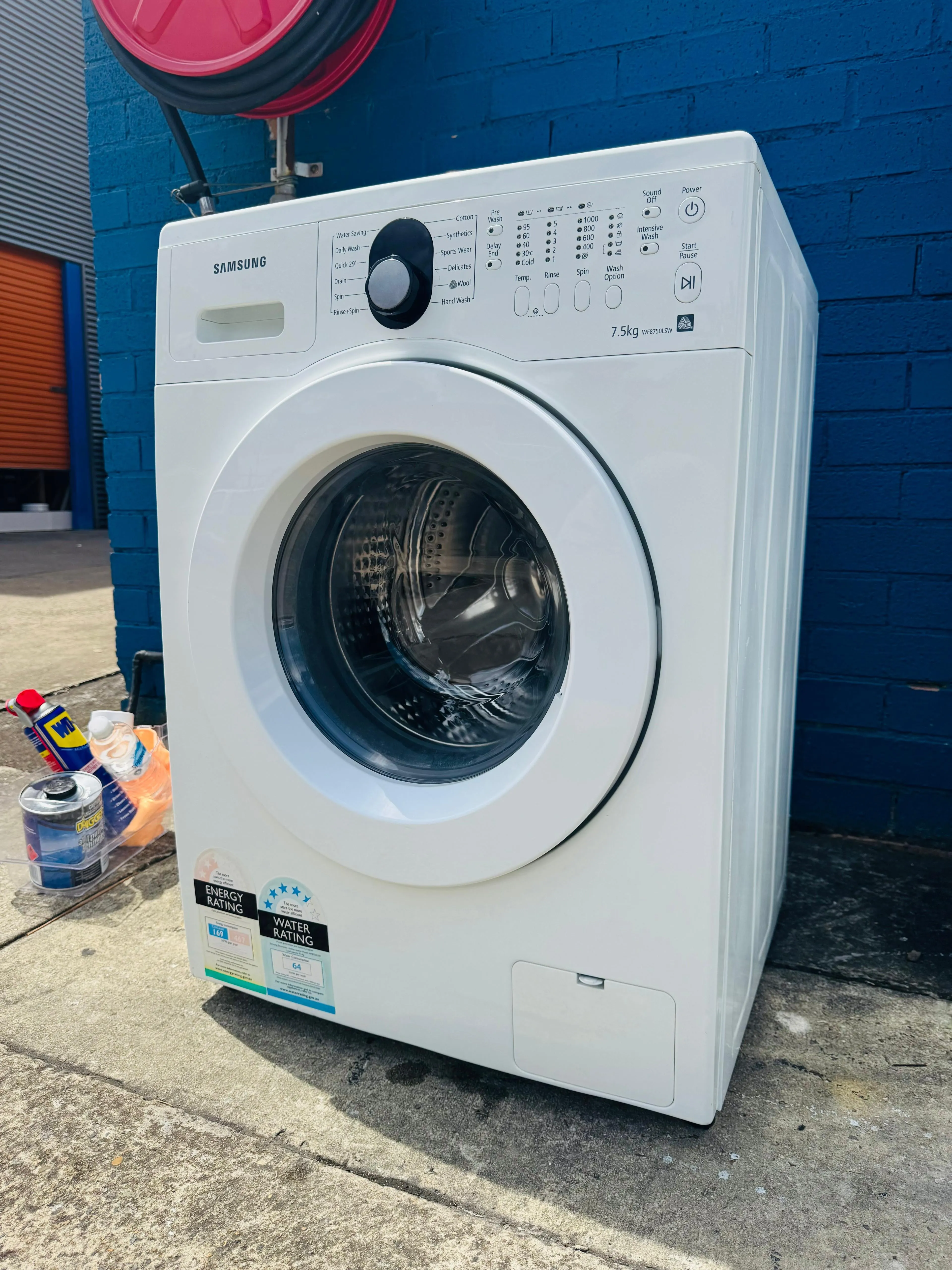 **SAMSUNG 7.5KGS FRONT LOADER WASHING MACHINE**