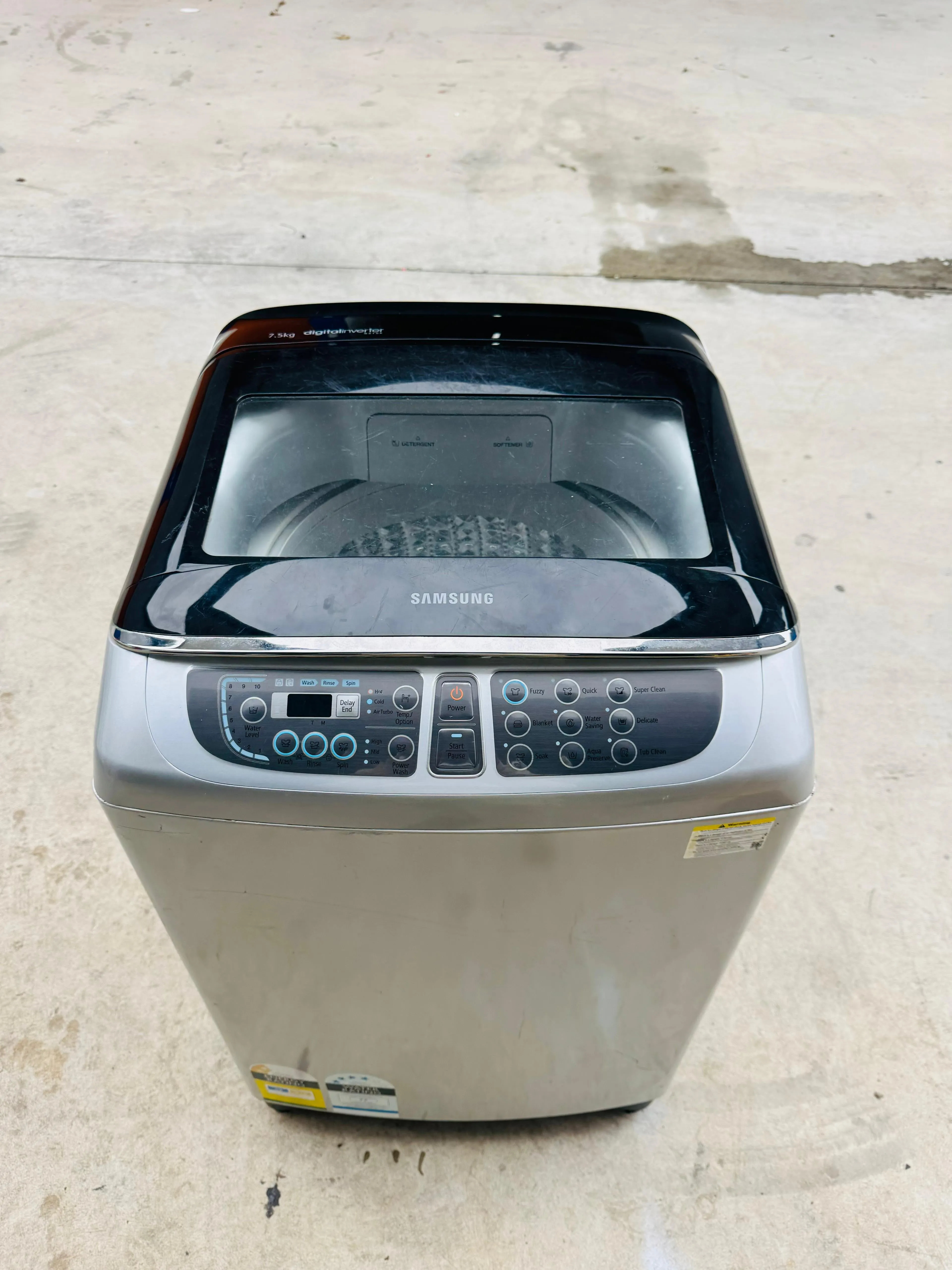 **SAMSUNG 7.5KGS TOP LOADER WASHING MACHINE**