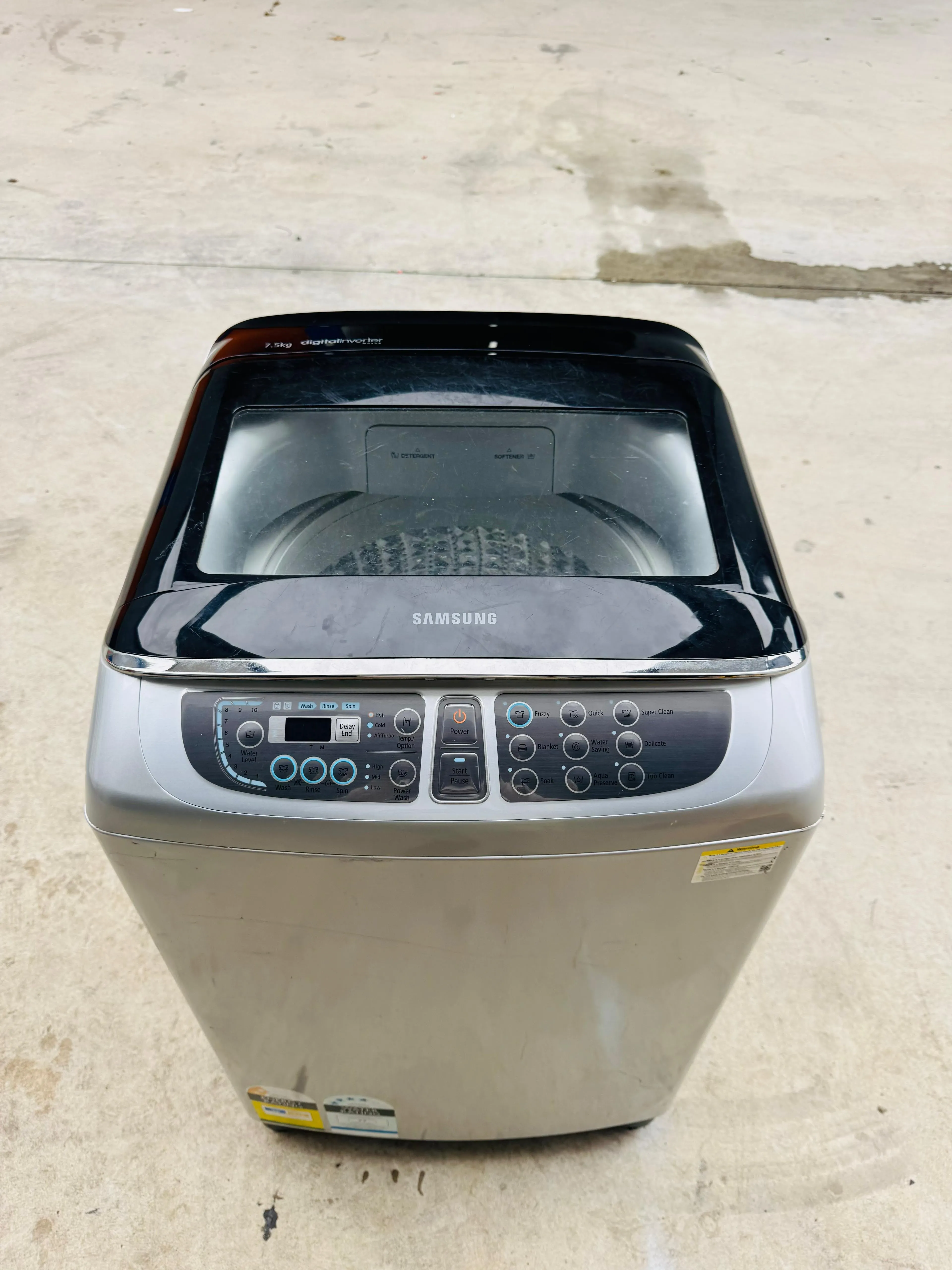 **SAMSUNG 7.5KGS TOP LOADER WASHING MACHINE**