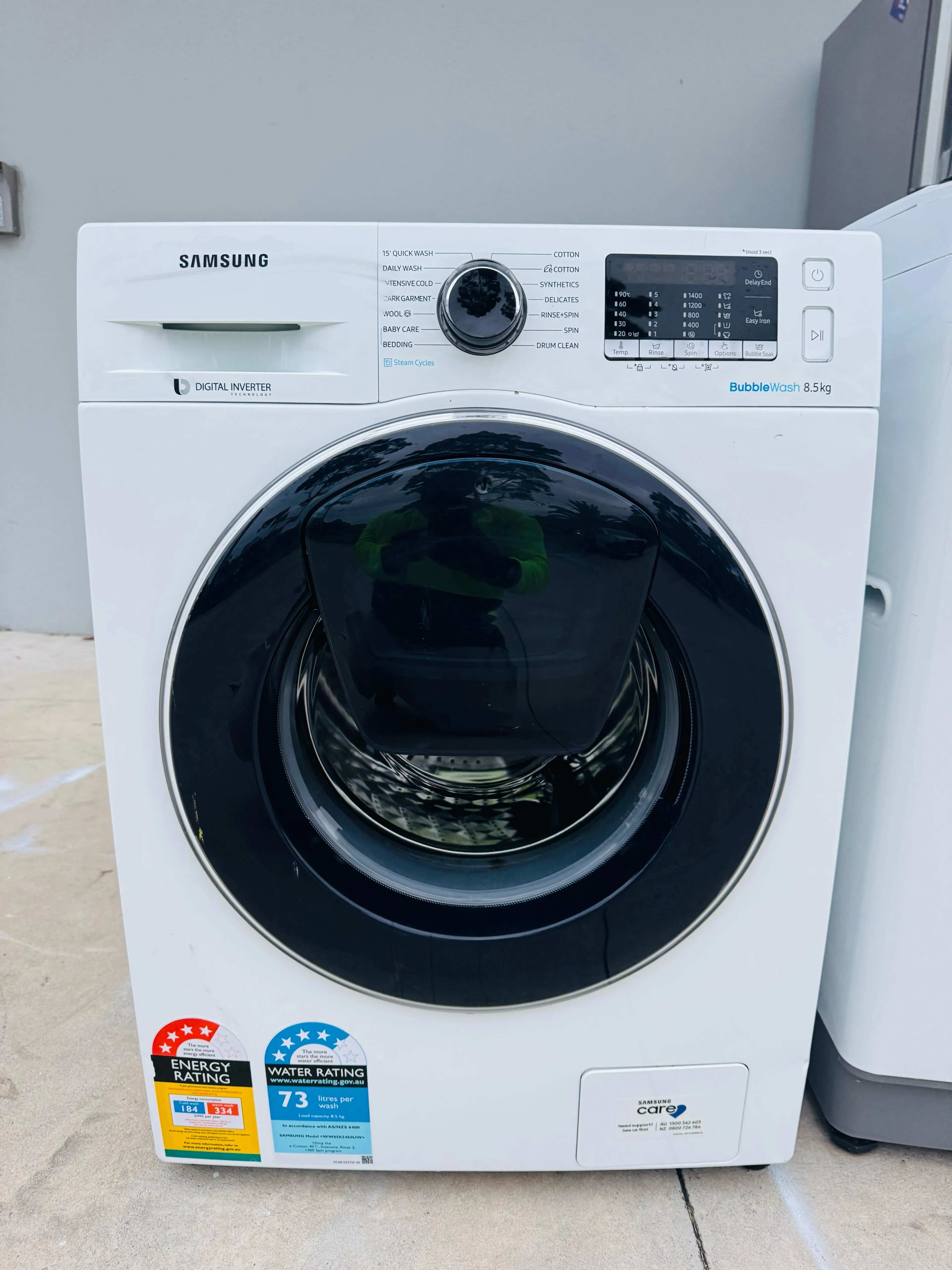**SAMSUNG 8.5 KGS FRONT LOADER WASHING MACHINE**