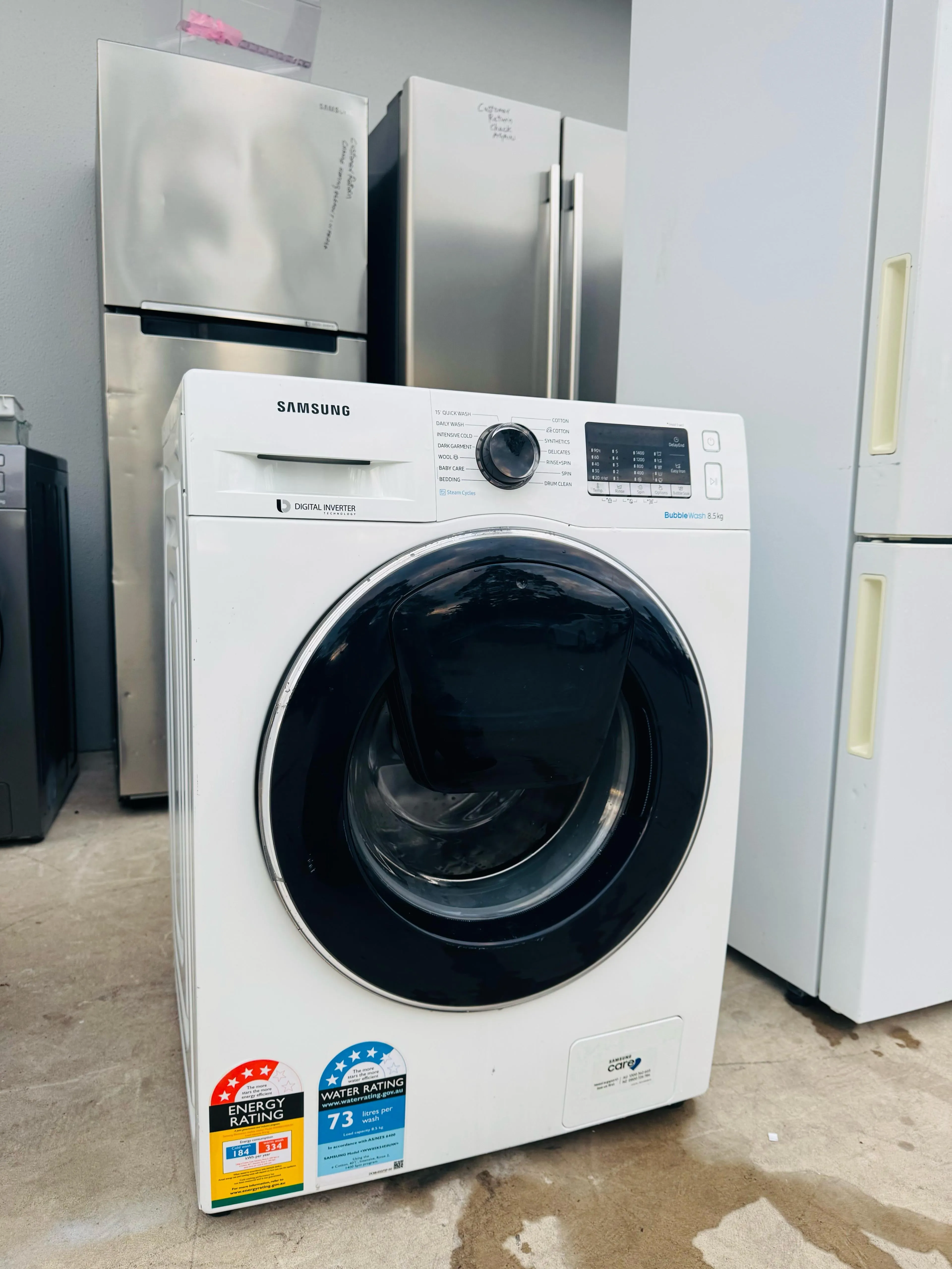 **SAMSUNG 8.5 KGS FRONT LOADER WASHING MACHINE**