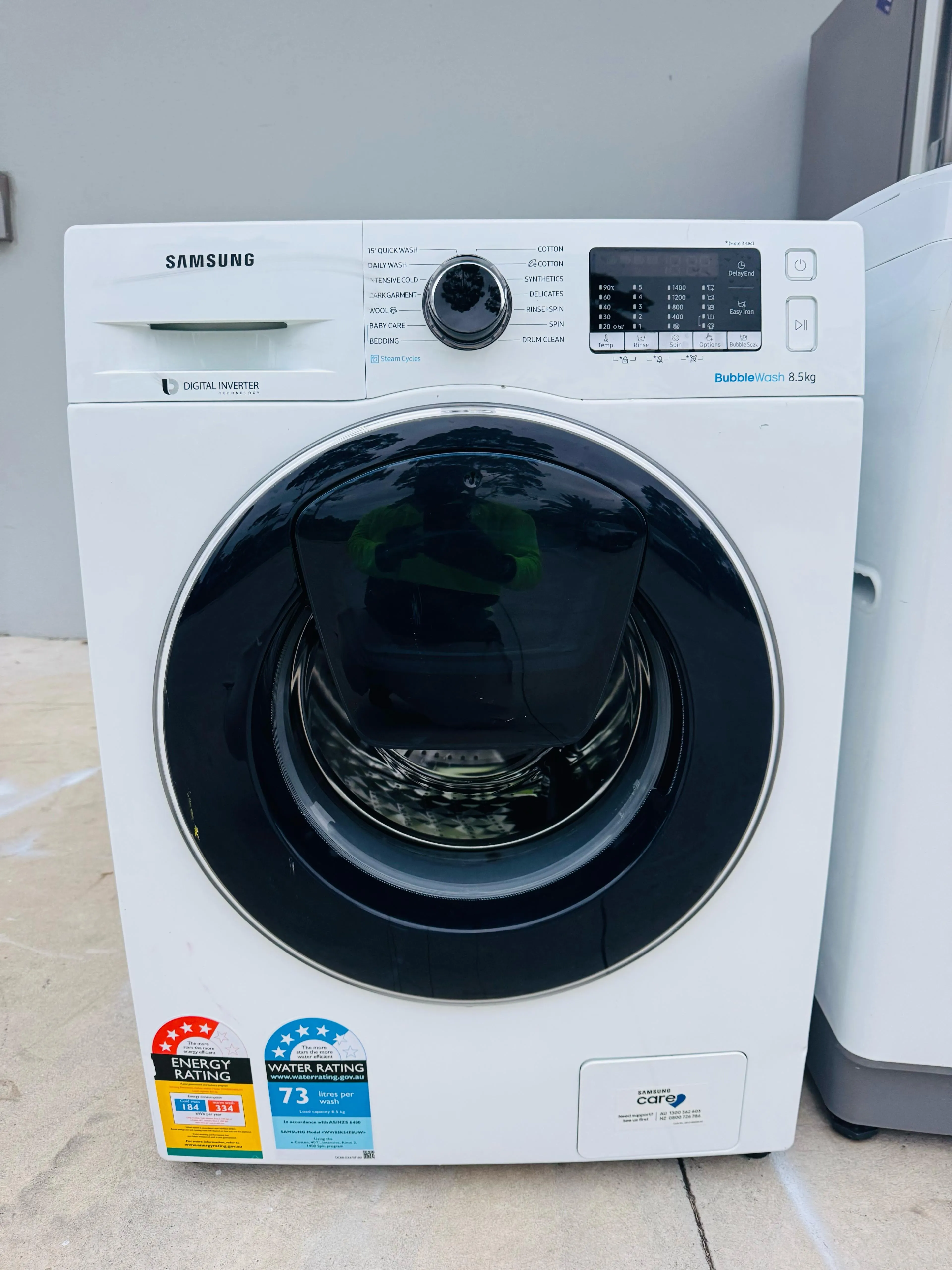 **SAMSUNG 8.5 KGS FRONT LOADER WASHING MACHINE**