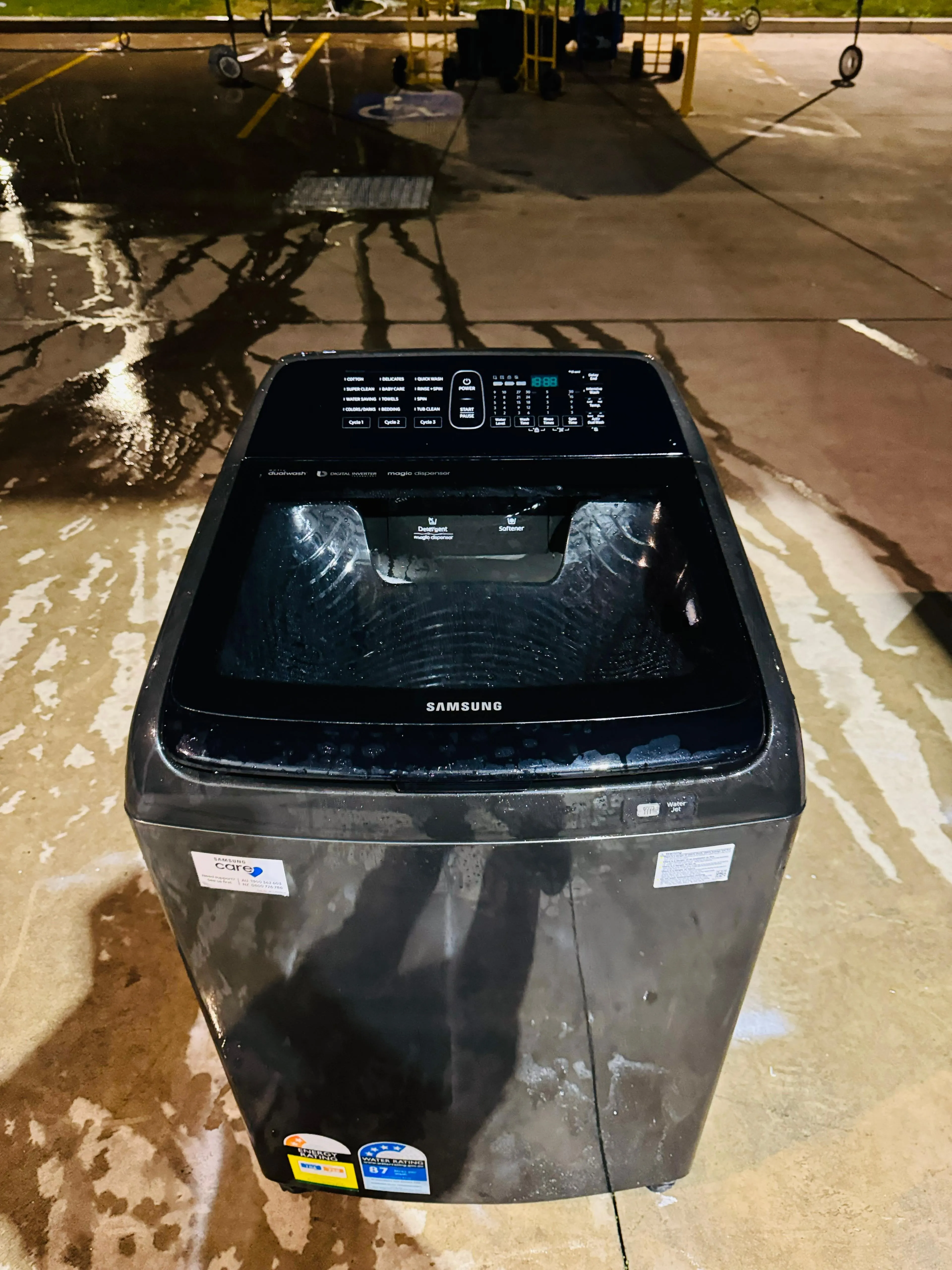 **SAMSUNG 8.5 KGS TOP LOADER WASHING MACHINE**