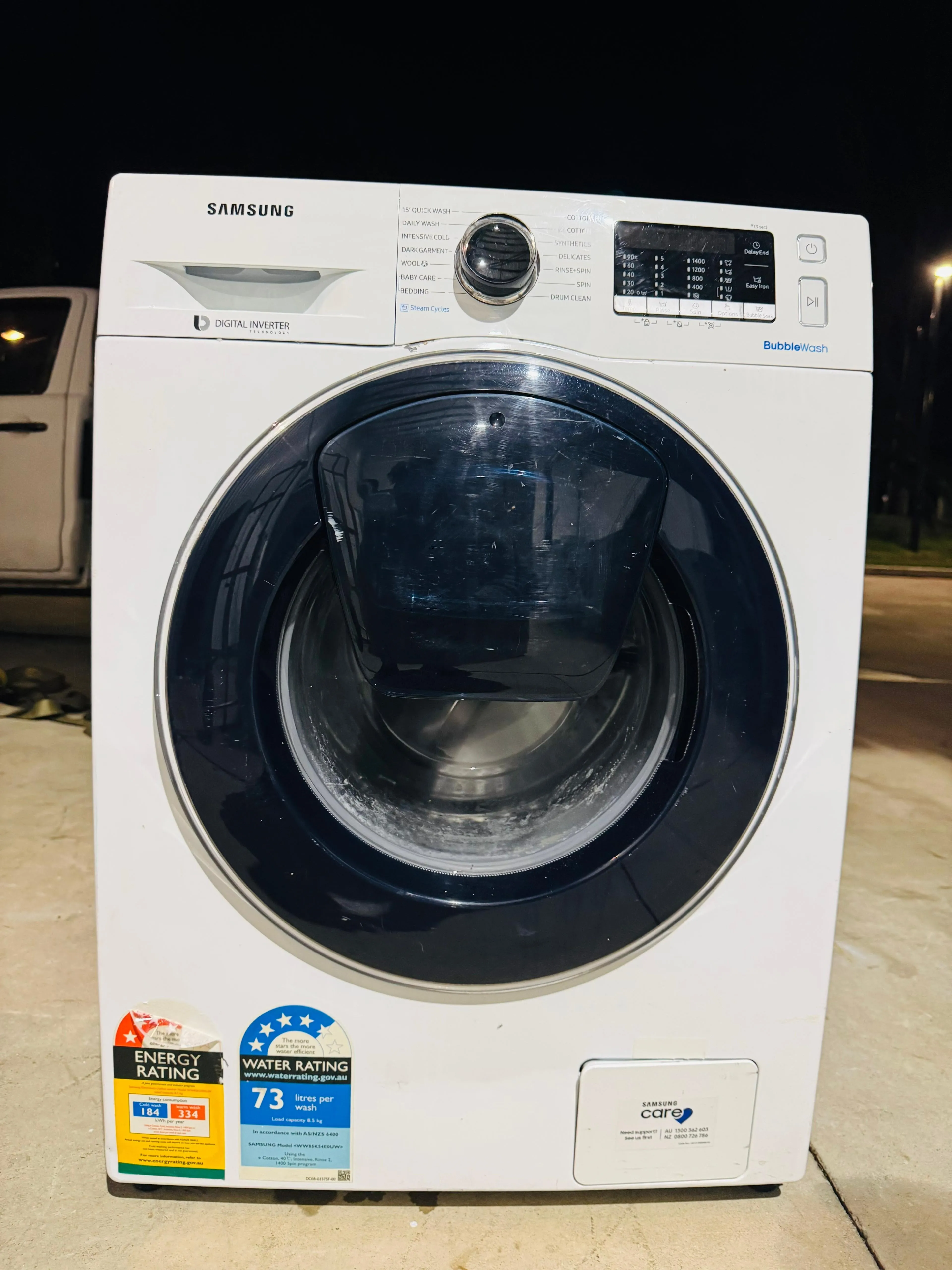 **SAMSUNG 8.5KGS FRONT LOADER WASHING MACHINE**