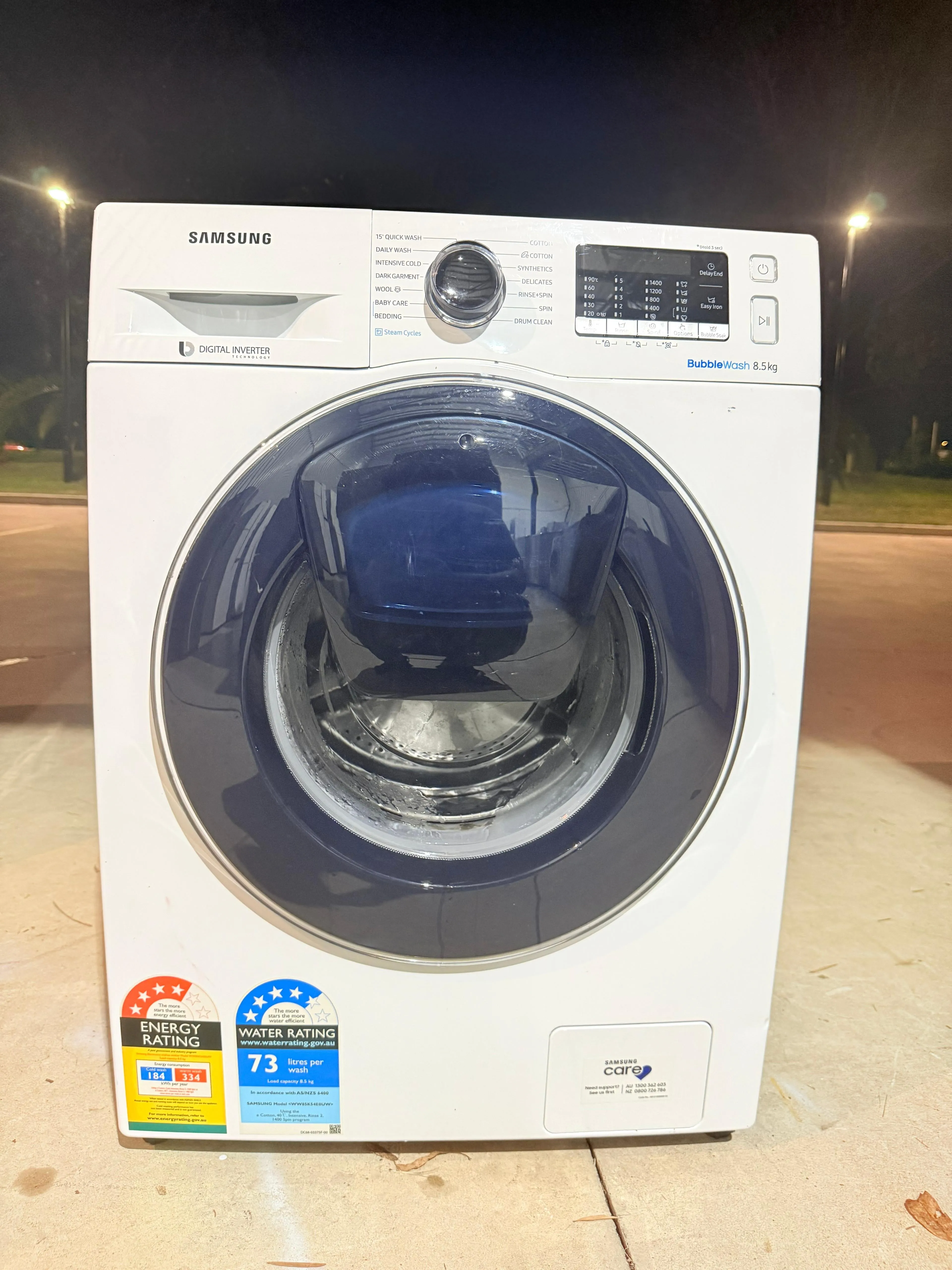 **SAMSUNG 8.5KGS FRONT LOADER WASHING MACHINE**