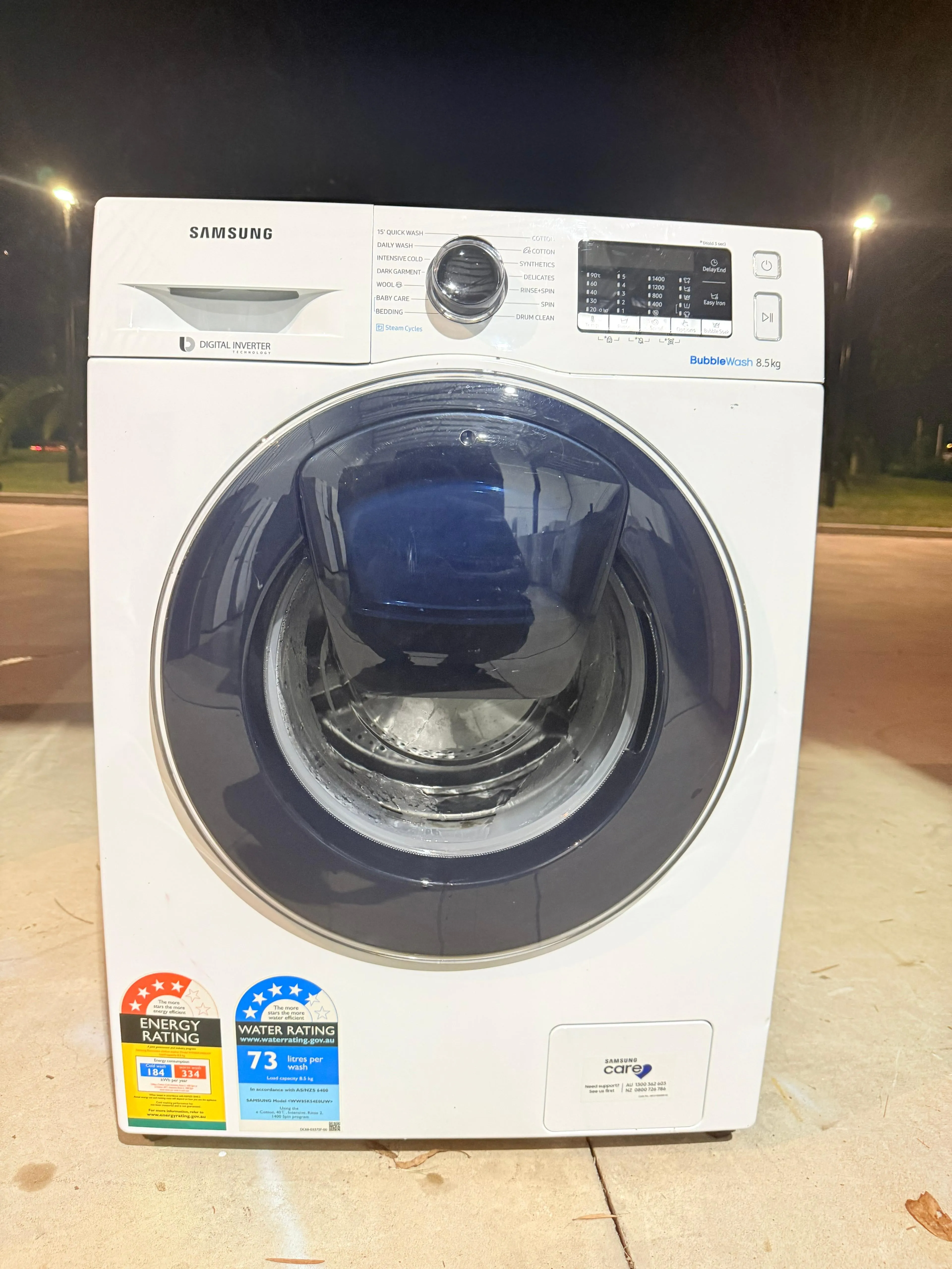 **SAMSUNG 8.5KGS FRONT LOADER WASHING MACHINE**