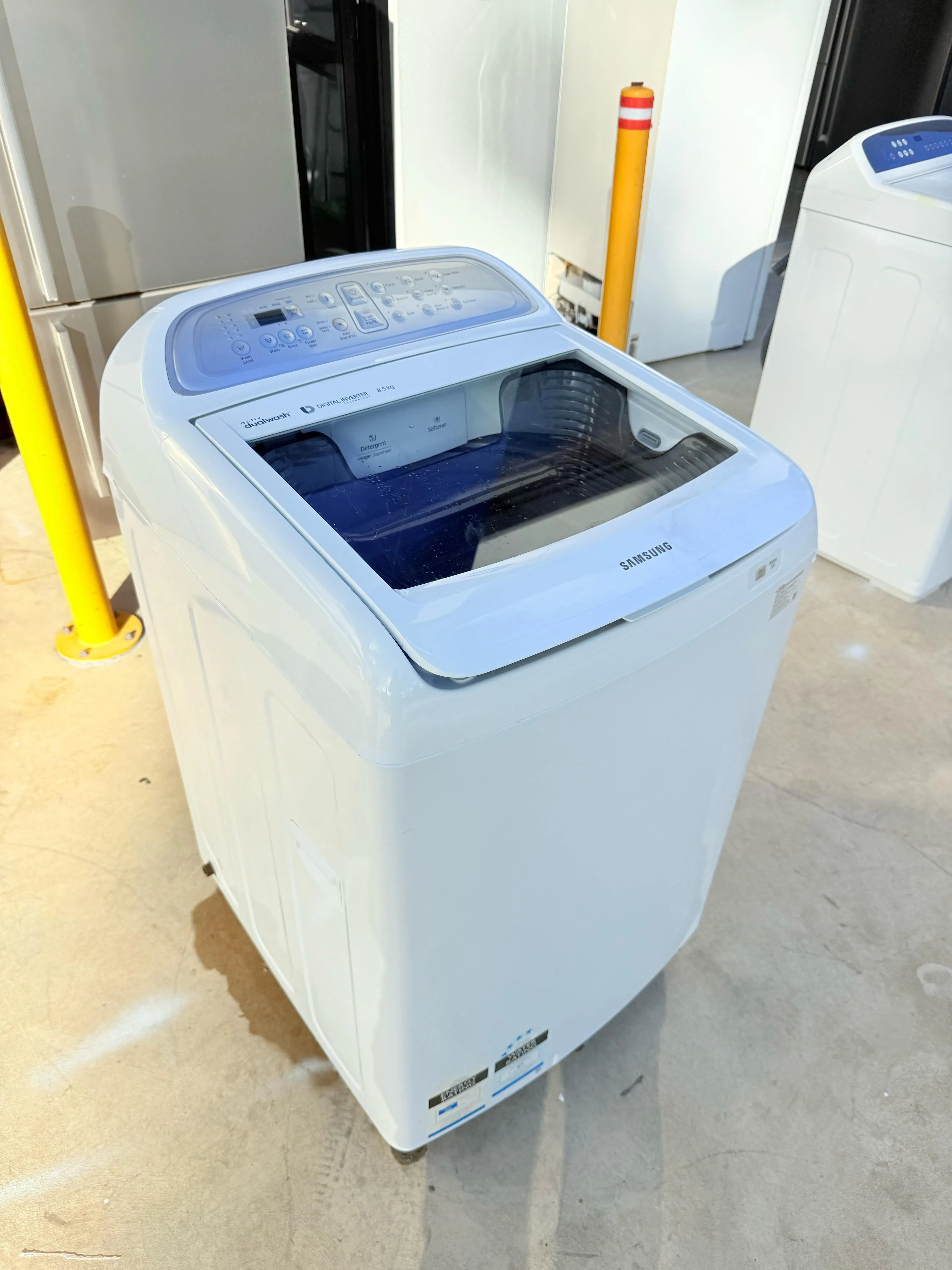 **SAMSUNG 8.5KGS TOP LOADER WASHING MACHINE**