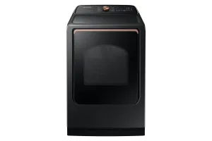 Samsung Black Stainless Smart Electric Dryer with Pet Care Dry (7.4cu.ft) - DVE54CG7550VAC