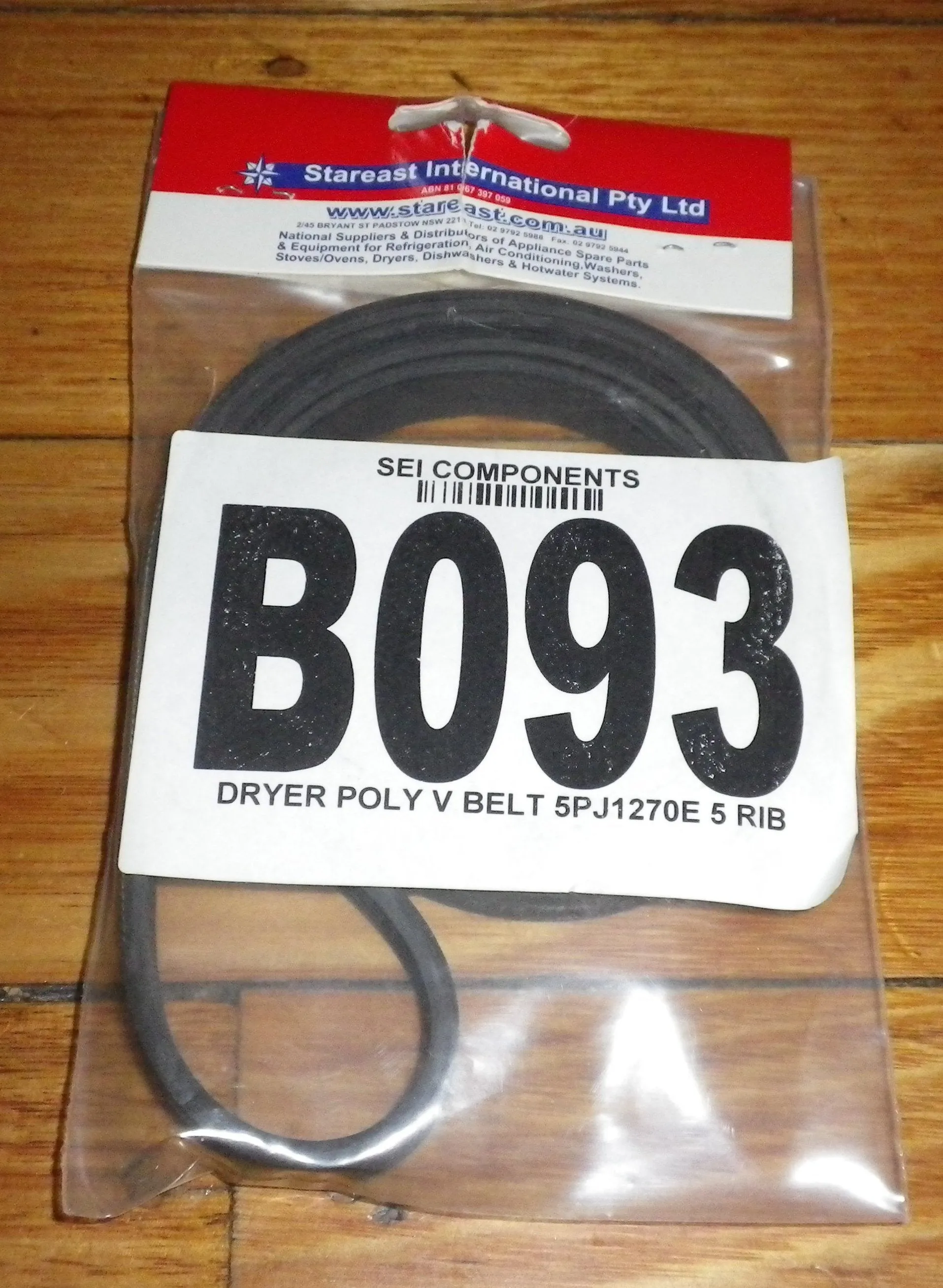 Samsung, Bosch Front Loader Compatible Main Drive Belt - Part # B093, 5PJ1270E