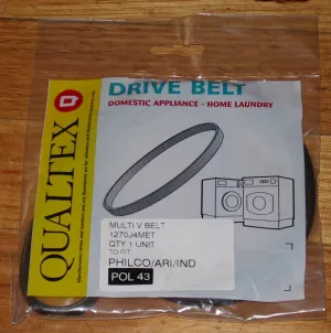 Samsung, European Front Loader Main Drive Belt - Part # POL43, 1270J4