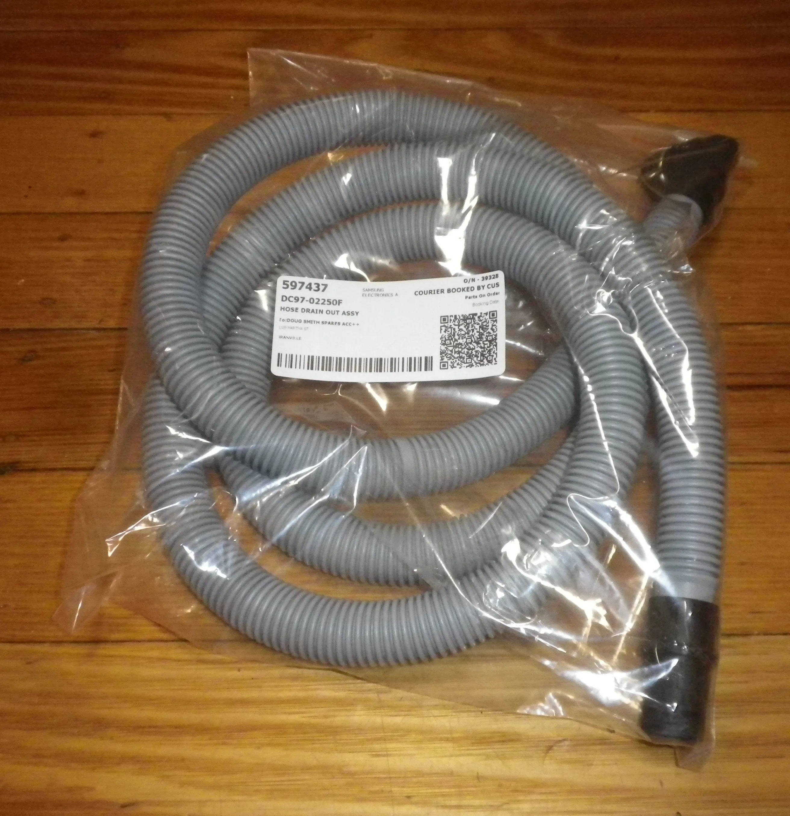 Samsung Front Load Washer Dryer Drain Outlet Hose - Part # DC97-02250F