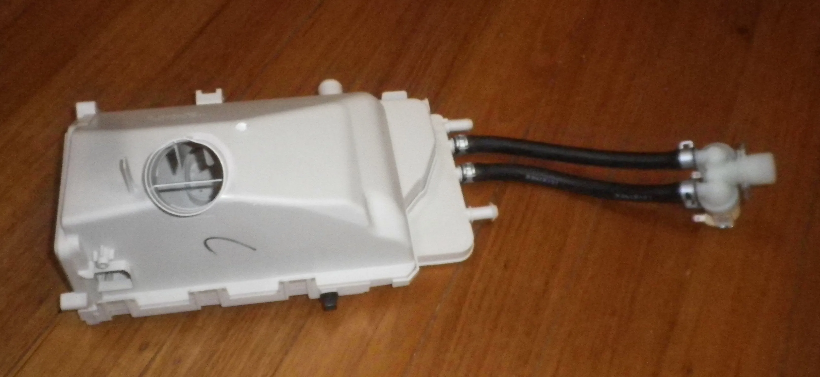 Samsung Front Loader Detergent Drawer Housing with Dual Inlet Valve - Part # DC97-16005C