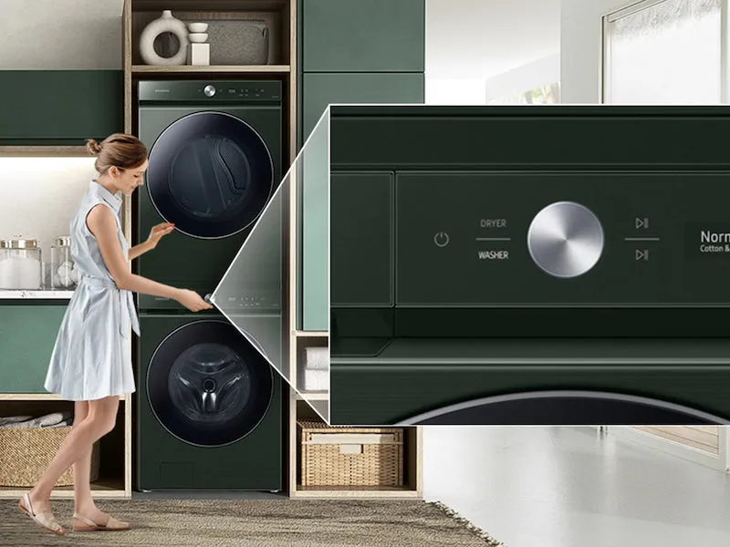Samsung SKK9MCG Bespoke Stacking And Multicontrol&#8482; Combo Kit In Forest Green
