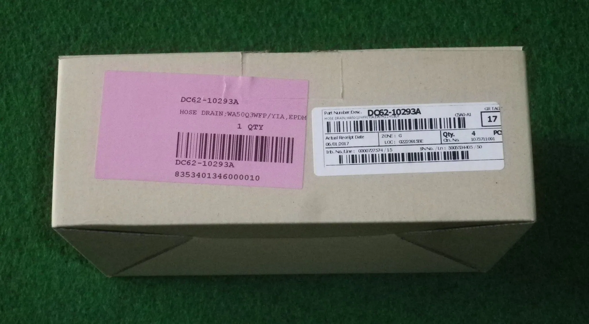 Samsung SW50ASP Washer Tub to Pump Hose - Part # DC62-10293A