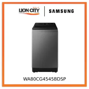 Samsung WA80CG4545BDSP 8kg Top Load Washing Machine with Ecobubble, 3 Ticks