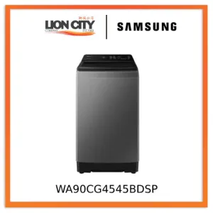 Samsung WA90CG4545BDSP 9kg Top Load Washing Machine with Ecobubble, 3 Ticks