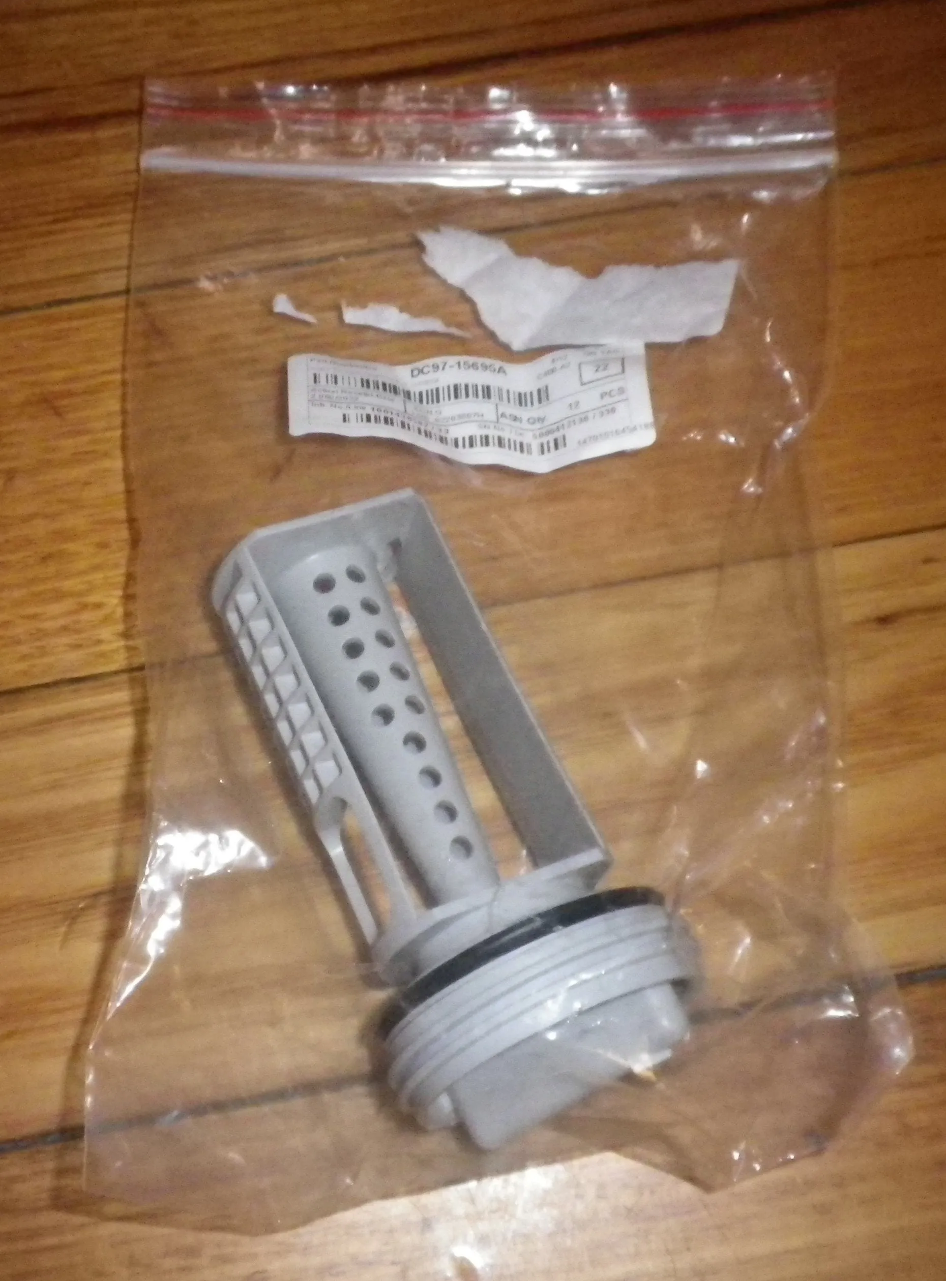 Samsung Washer Pump Lint Filter Button Trap Insert - Part # DC97-15695A