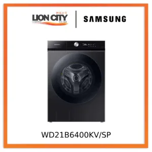 Samsung WD21B6400KV/SP 21/12kg Bespoke AI Front Load Washer Dryer with Ecobubble, 4 Ticks