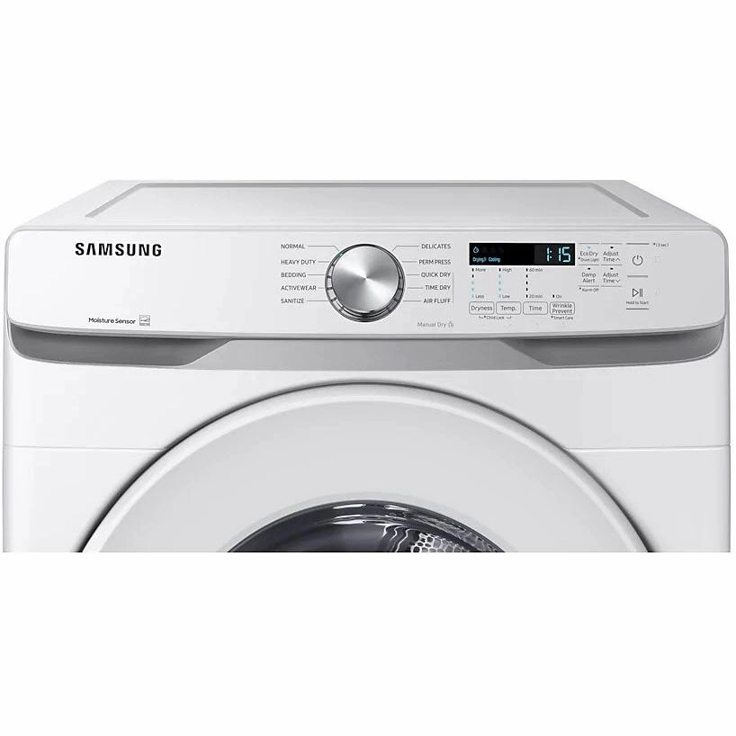 Samsung 7.5 cu.ft. Electric Dryer with Smart Care DVE45T6005W/AC