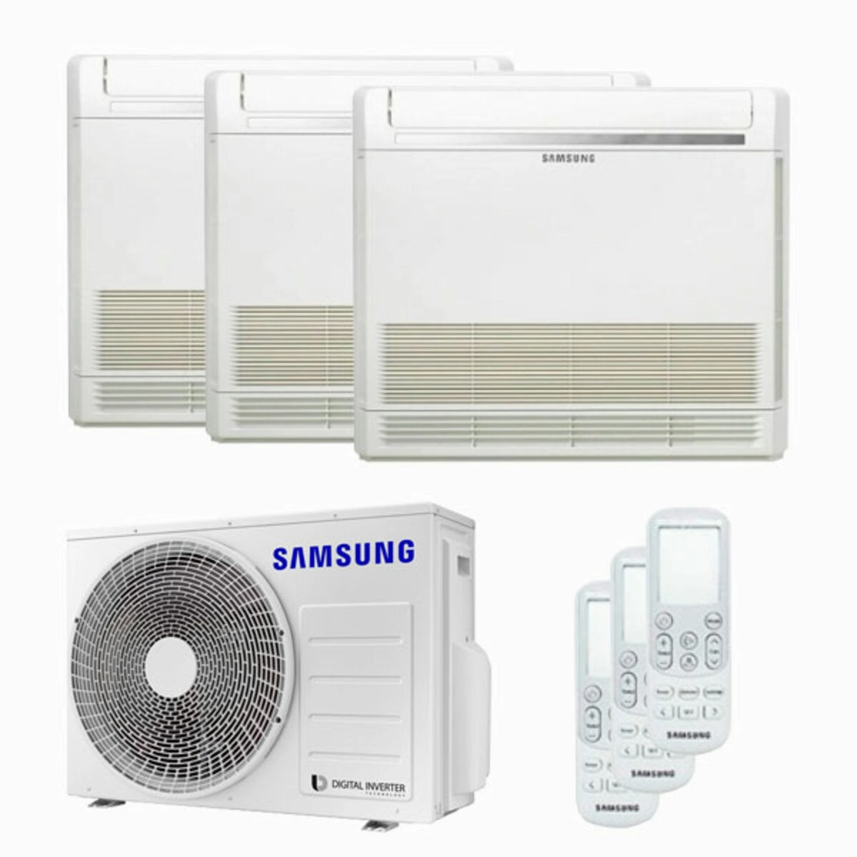 Samsung air conditioner console trial split 9000   9000   9000 BTU inverter A     outdoor unit 5.2 kW