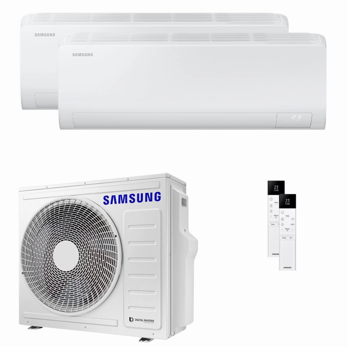 Samsung Cebu S2 dual split 12000 18000 BTU inverter A   wifi air conditioner external unit 8 kW